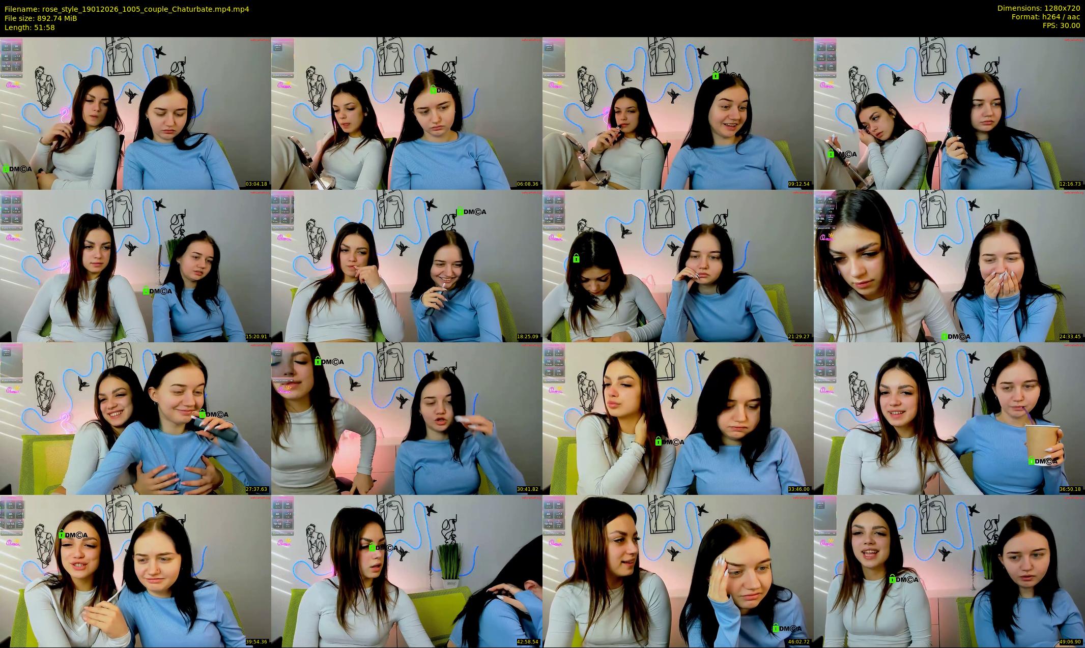 rose_style — 52 minute Chaturbate couple cam show recording, 720p, Jan 19, 2026