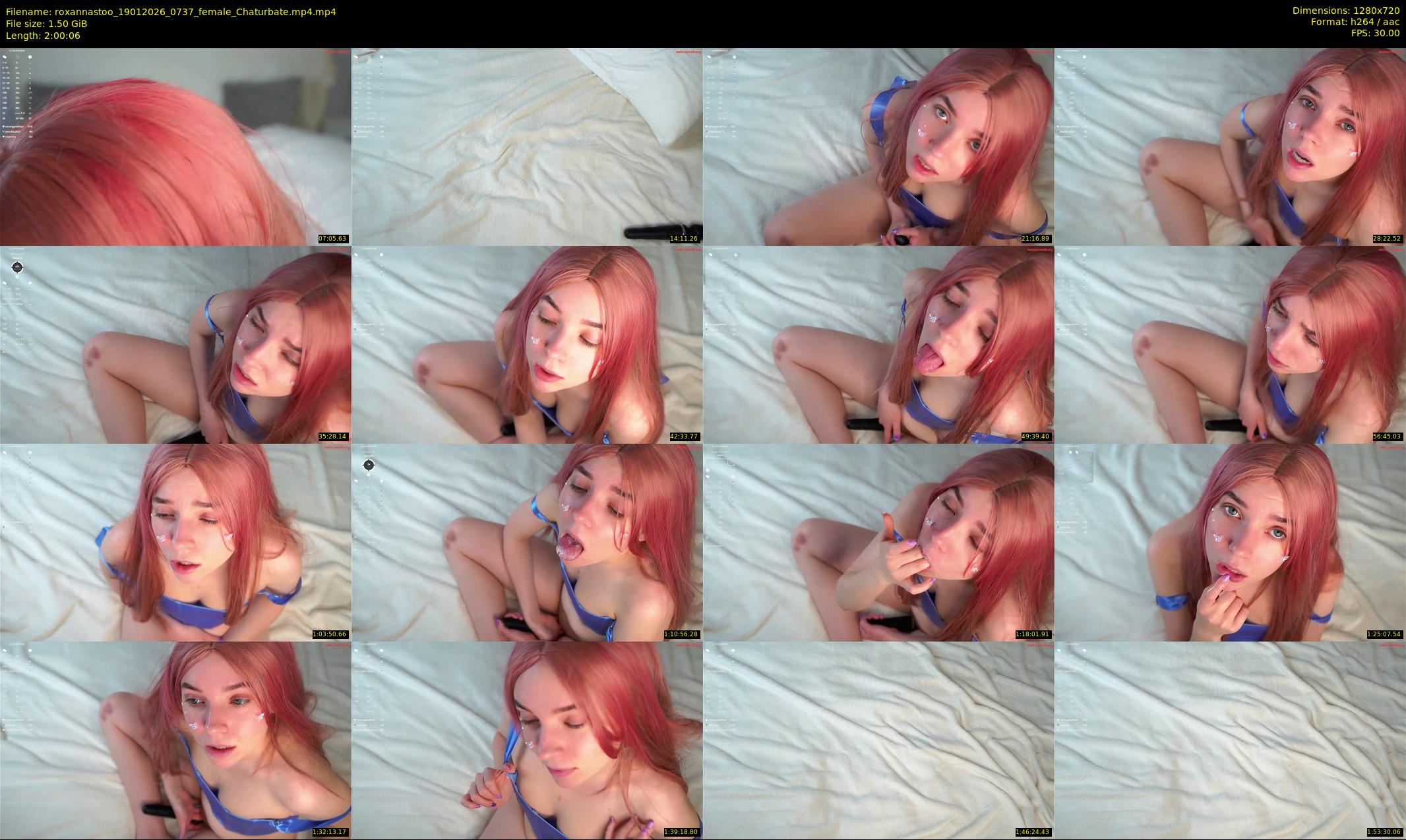 roxannastoo — 121 minute Chaturbate female cam show recording, 720p, Jan 19, 2026
