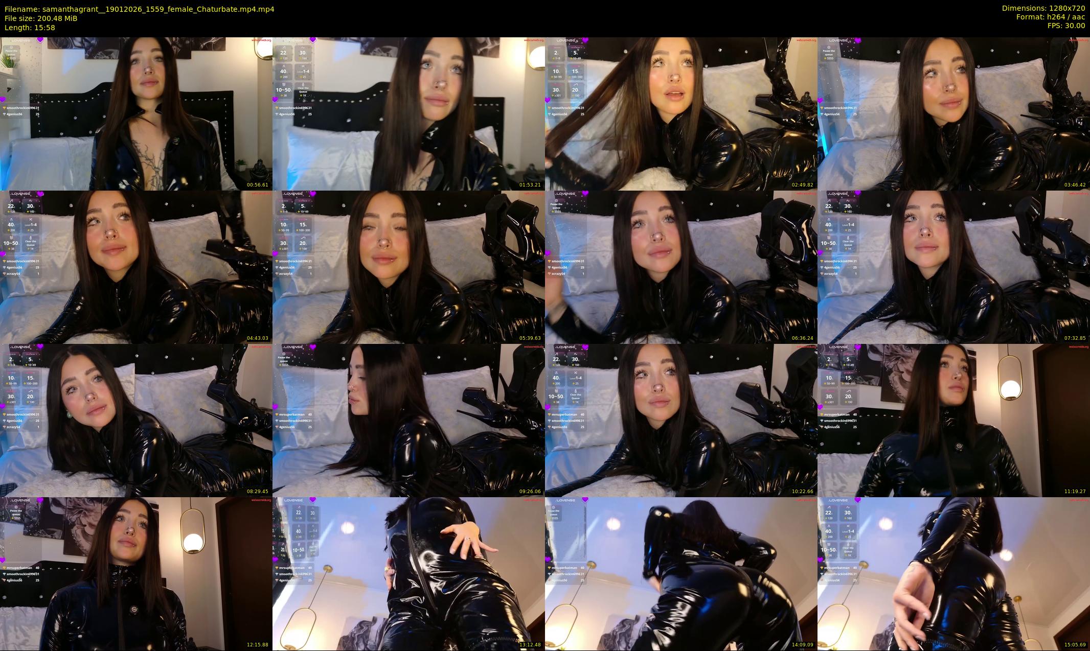 samanthagrant_ — 16 minute Chaturbate female cam show recording, 720p, Jan 19, 2026