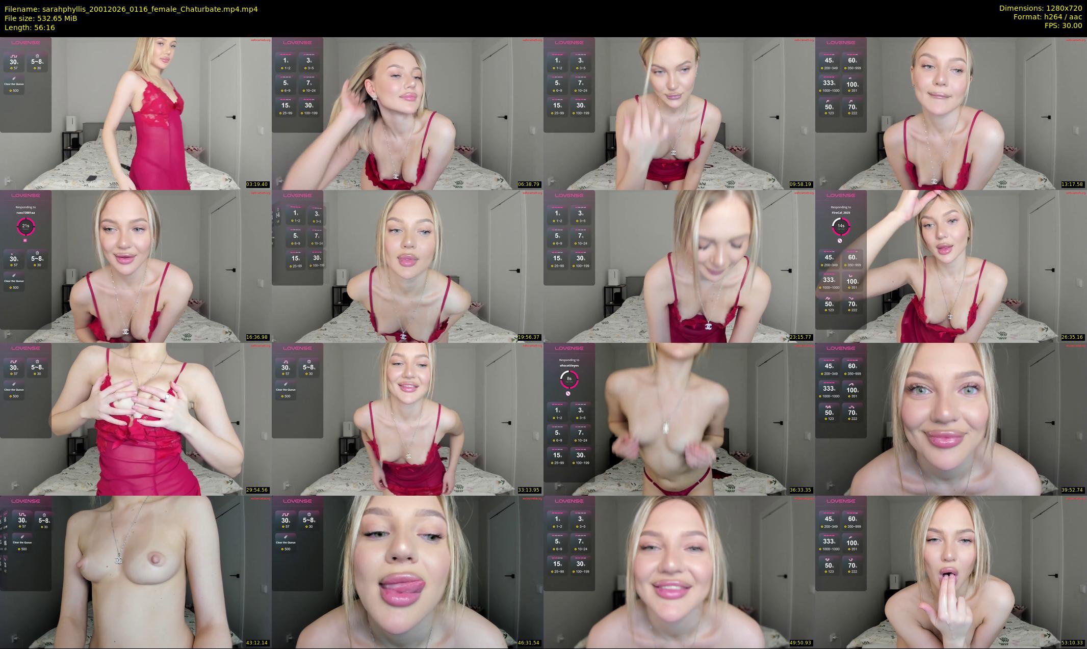 sarahphyllis — 57 minute Chaturbate female cam show recording, 720p, Jan 20, 2026