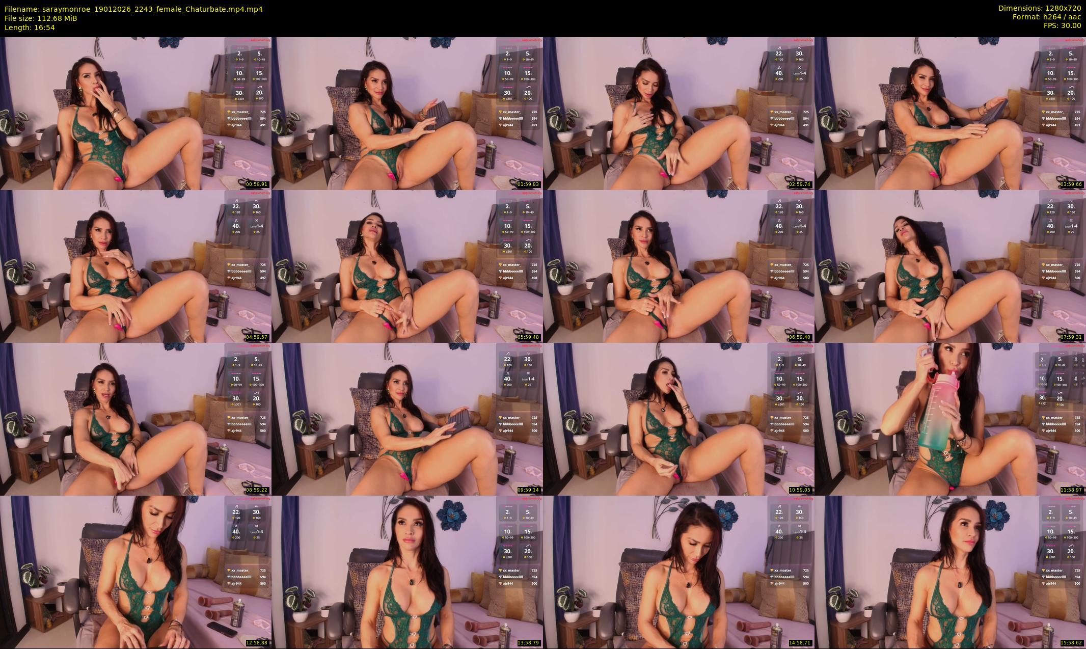 saraymonroe — 17 minute Chaturbate female cam show recording, 720p, Jan 19, 2026