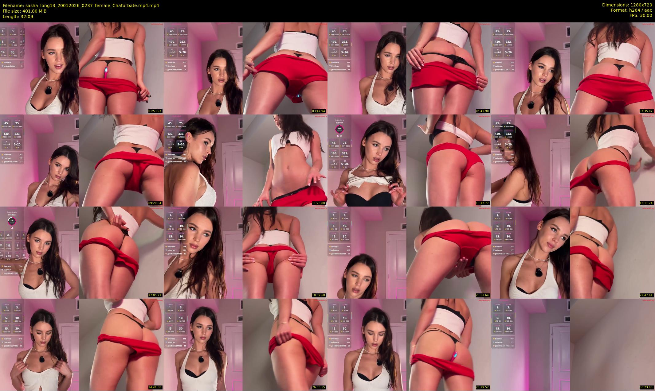 sasha_long13 — 33 minute Chaturbate female cam show recording, 720p, Jan 20, 2026