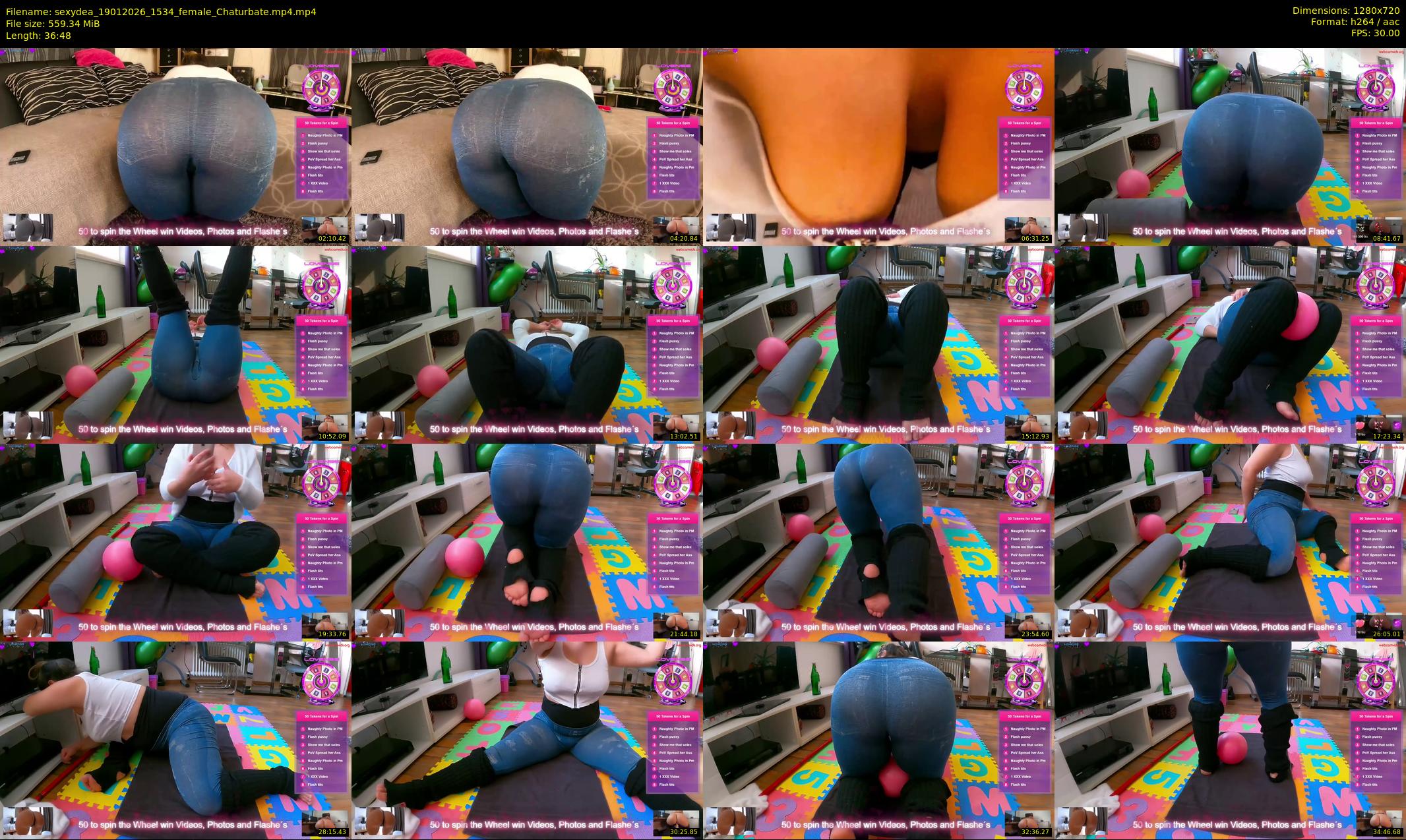 sexydea — 37 minute Chaturbate female cam show recording, 720p, Jan 19, 2026