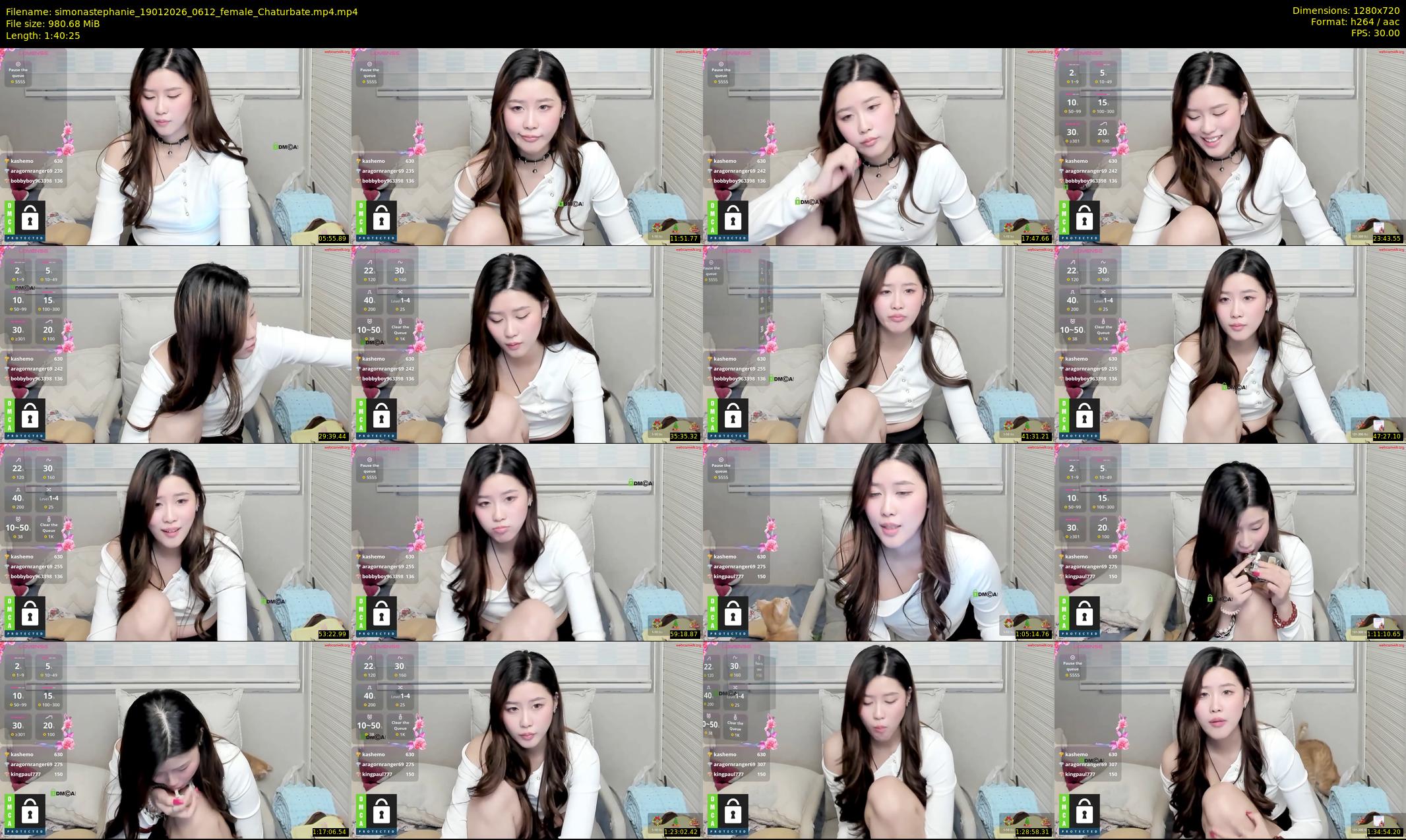 simonastephanie — 101 minute Chaturbate female cam show recording, 720p, Jan 19, 2026