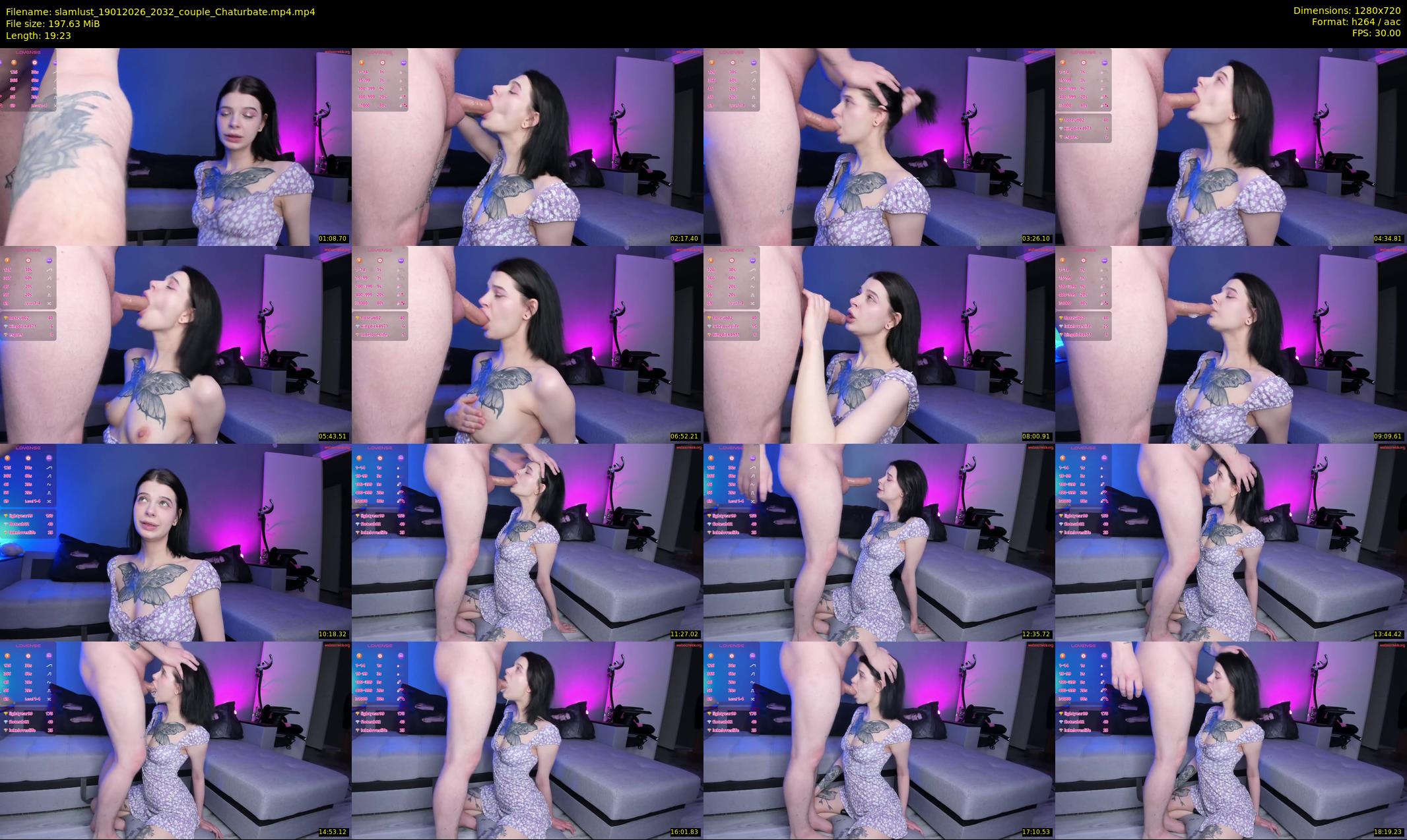 slamlust — 20 minute Chaturbate couple cam show recording, 720p, Jan 19, 2026