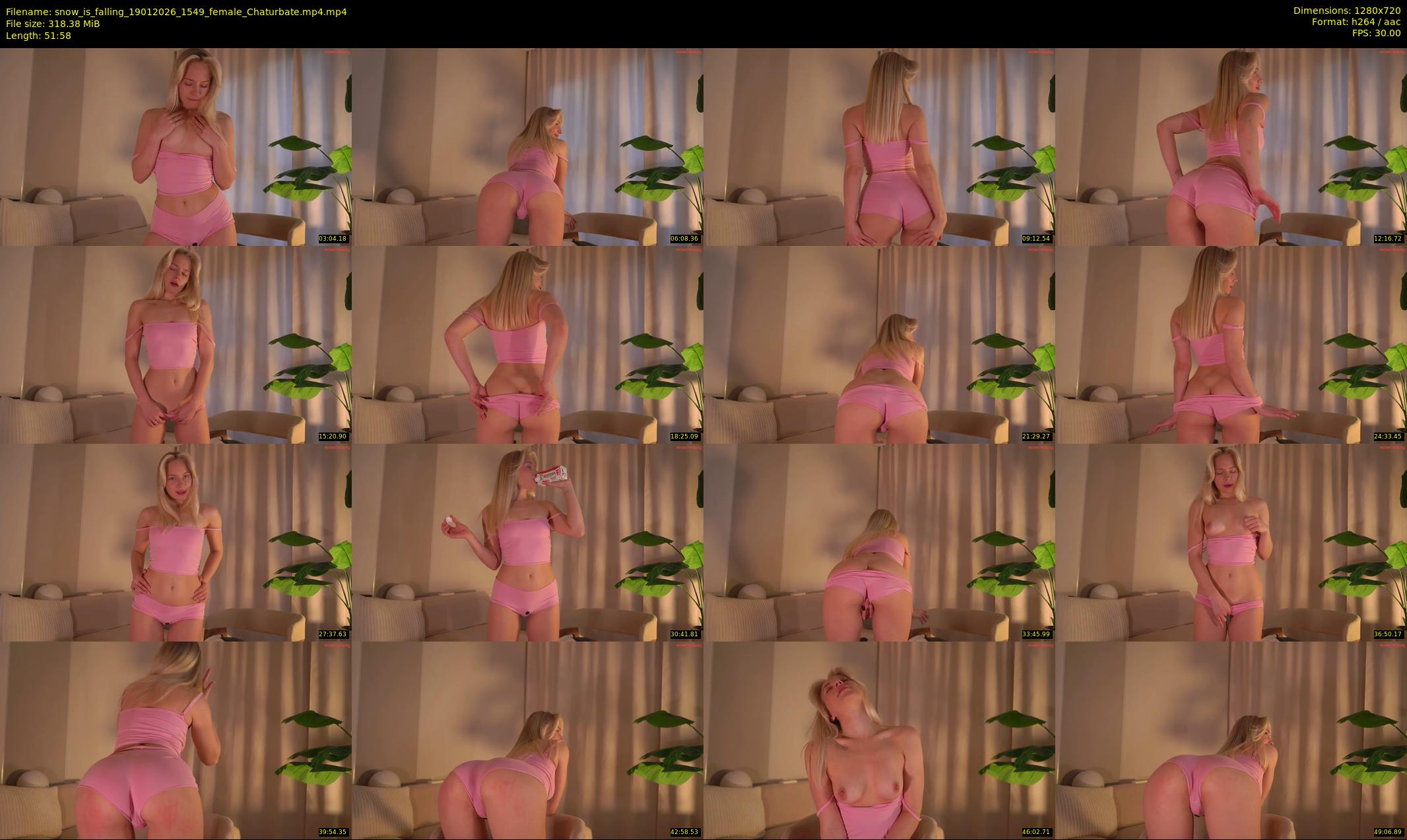 snow_is_falling — 52 minute Chaturbate female cam show recording, 720p, Jan 19, 2026