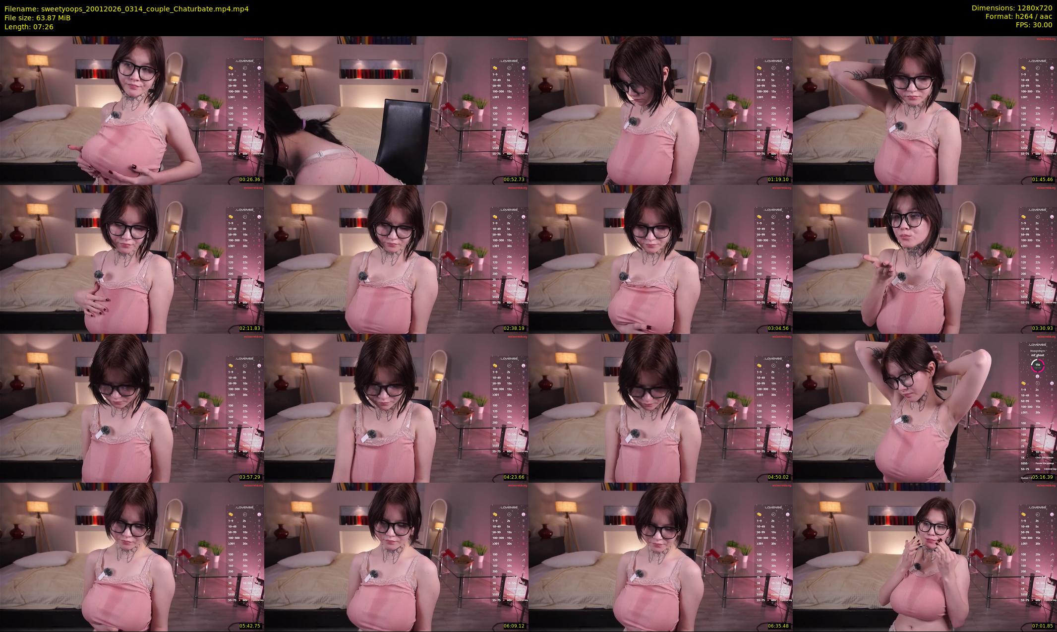 sweetyoops — 8 minute Chaturbate female cam show recording, 720p, Jan 20, 2026
