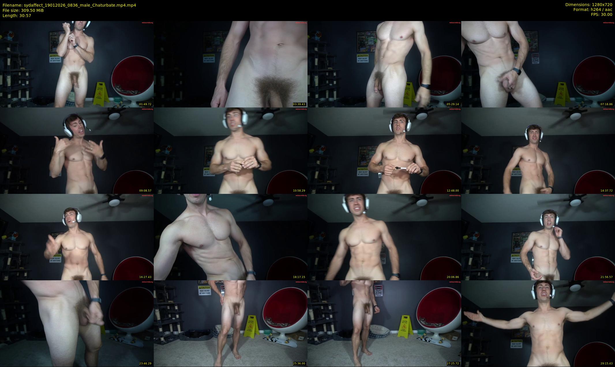 sydaffect — 31 minute Chaturbate male cam show recording, 720p, Jan 19, 2026