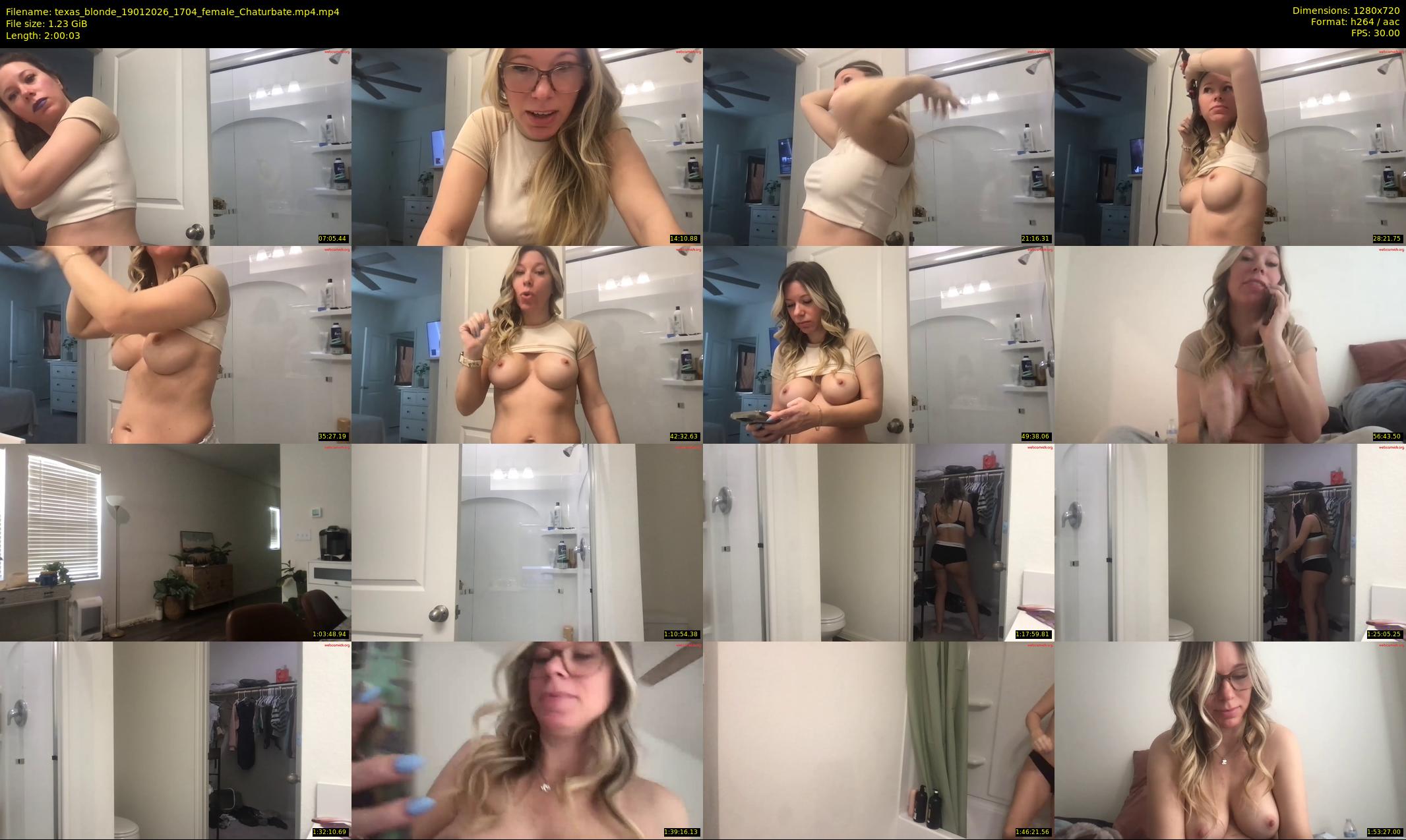 texas_blonde — 121 minute Chaturbate female cam show recording, 720p, Jan 19, 2026
