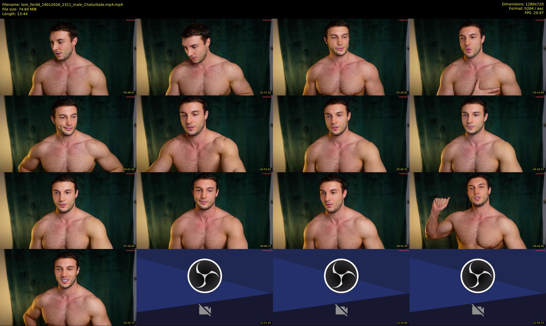tom_fordd — 14 minute Chaturbate male cam show recording, 720p, Jan 19, 2026