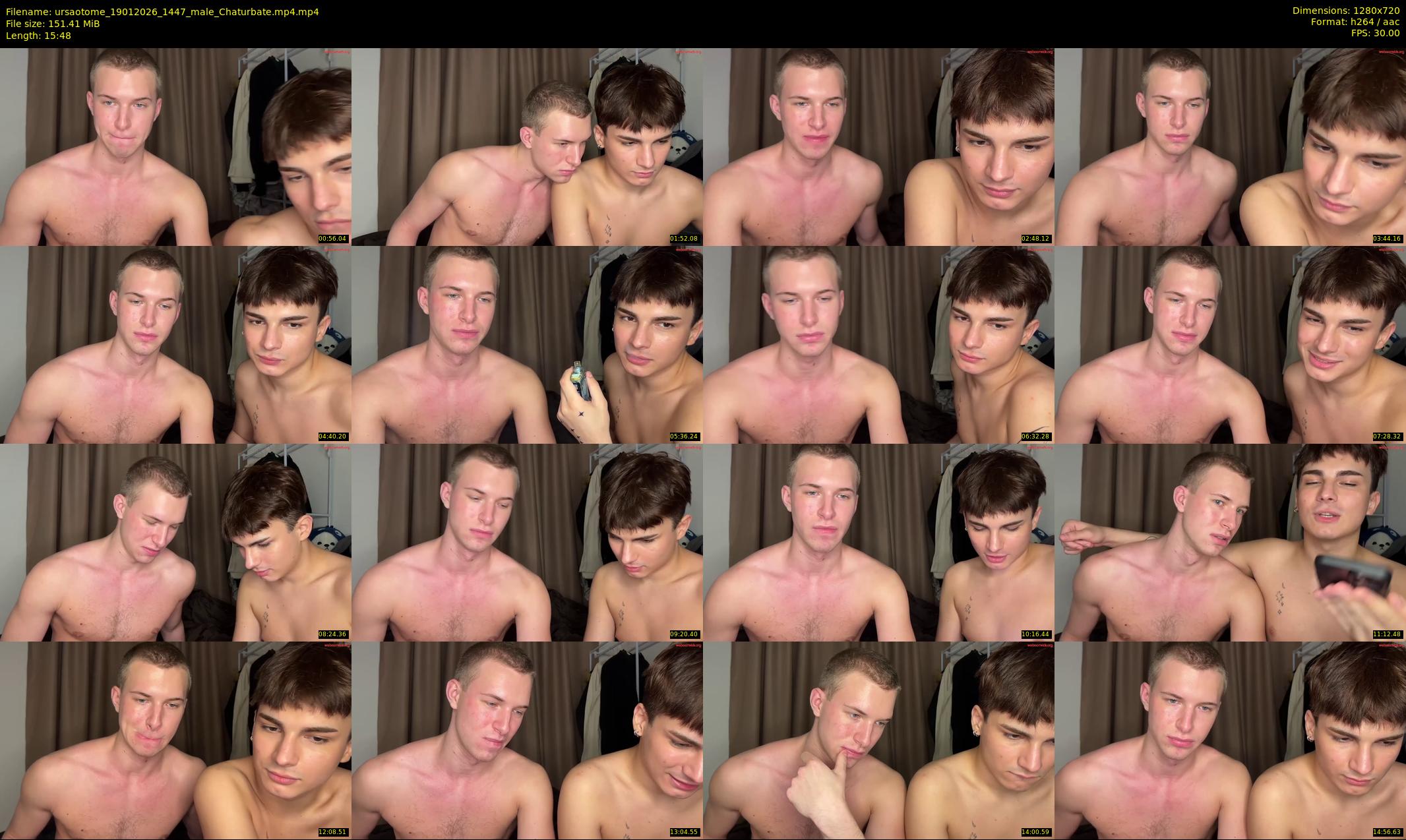 ursaotome — 16 minute Chaturbate male cam show recording, 720p, Jan 19, 2026