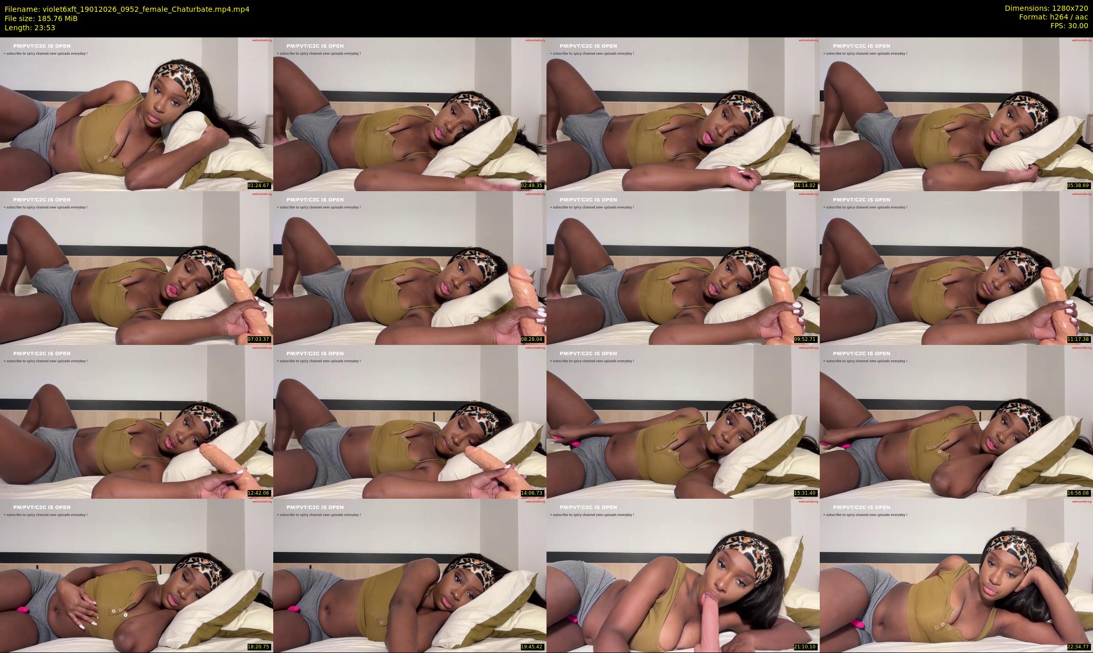 violet6xft — 24 minute Chaturbate female cam show recording, 720p, Jan 19, 2026