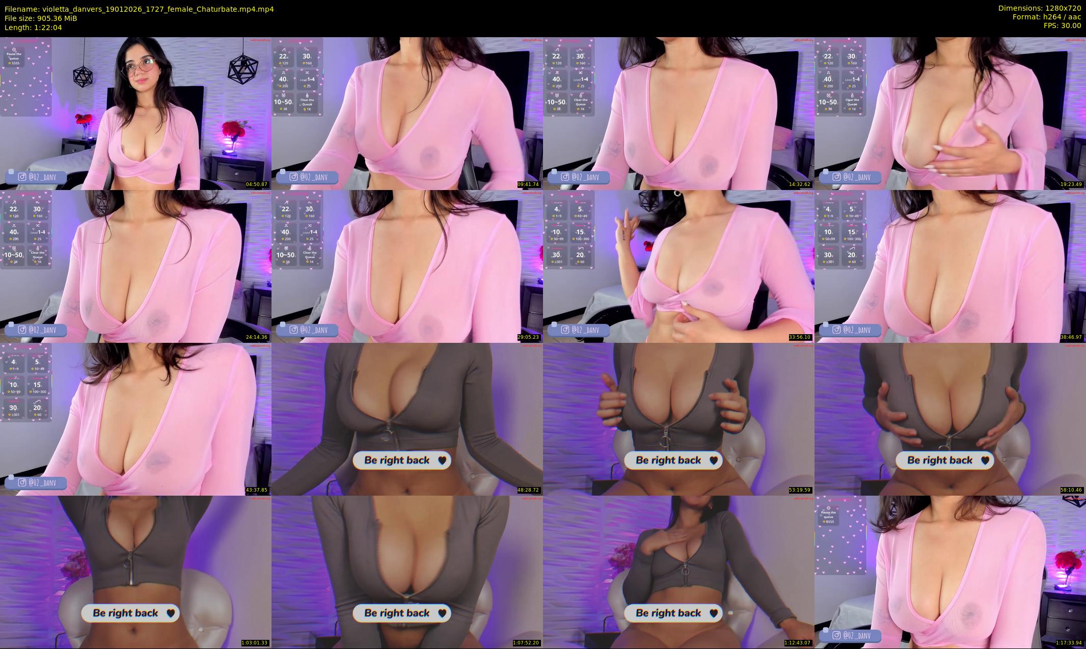 violetta_danvers — 83 minute Chaturbate female cam show recording, 720p, Jan 19, 2026