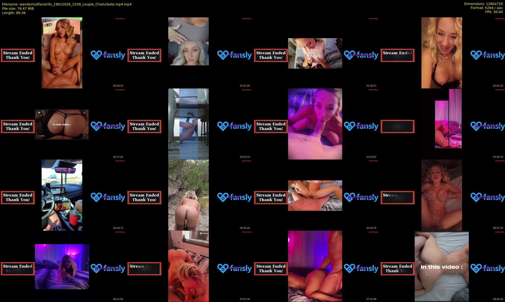 wanderlustfansinfo — 9 minute Chaturbate couple cam show recording, 720p, Jan 19, 2026