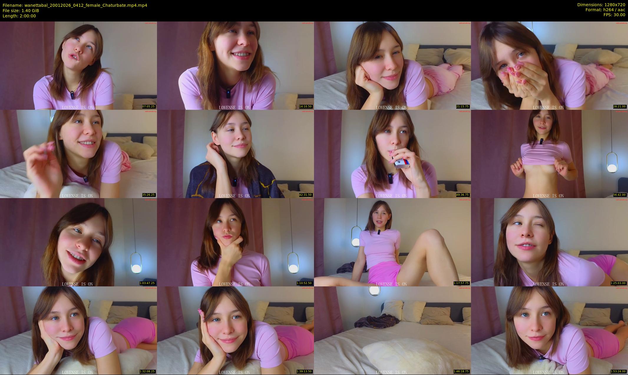 wanettabal — 120 minute Chaturbate female cam show recording, 720p, Jan 20, 2026