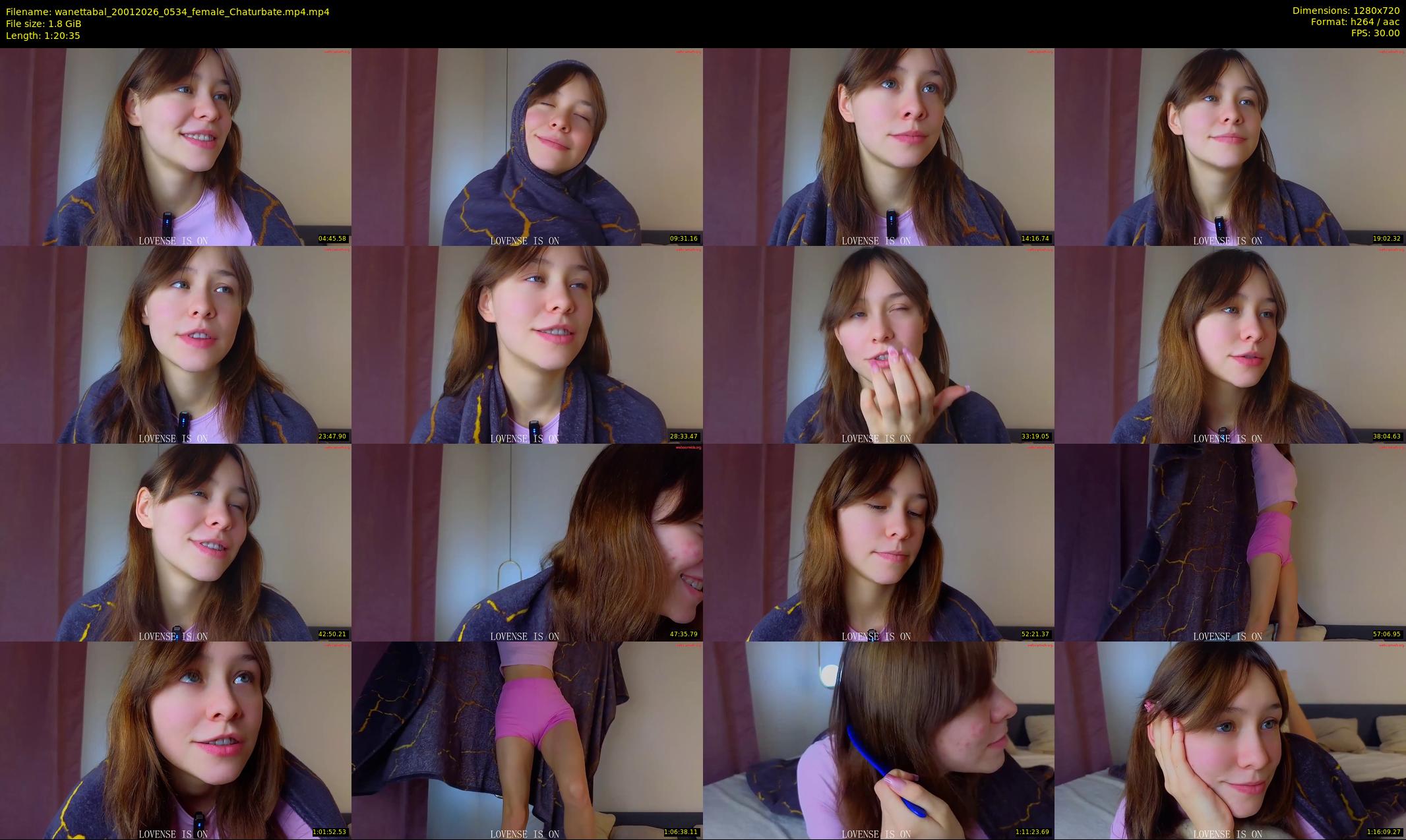 wanettabal — 81 minute Chaturbate female cam show recording, 720p, Jan 20, 2026