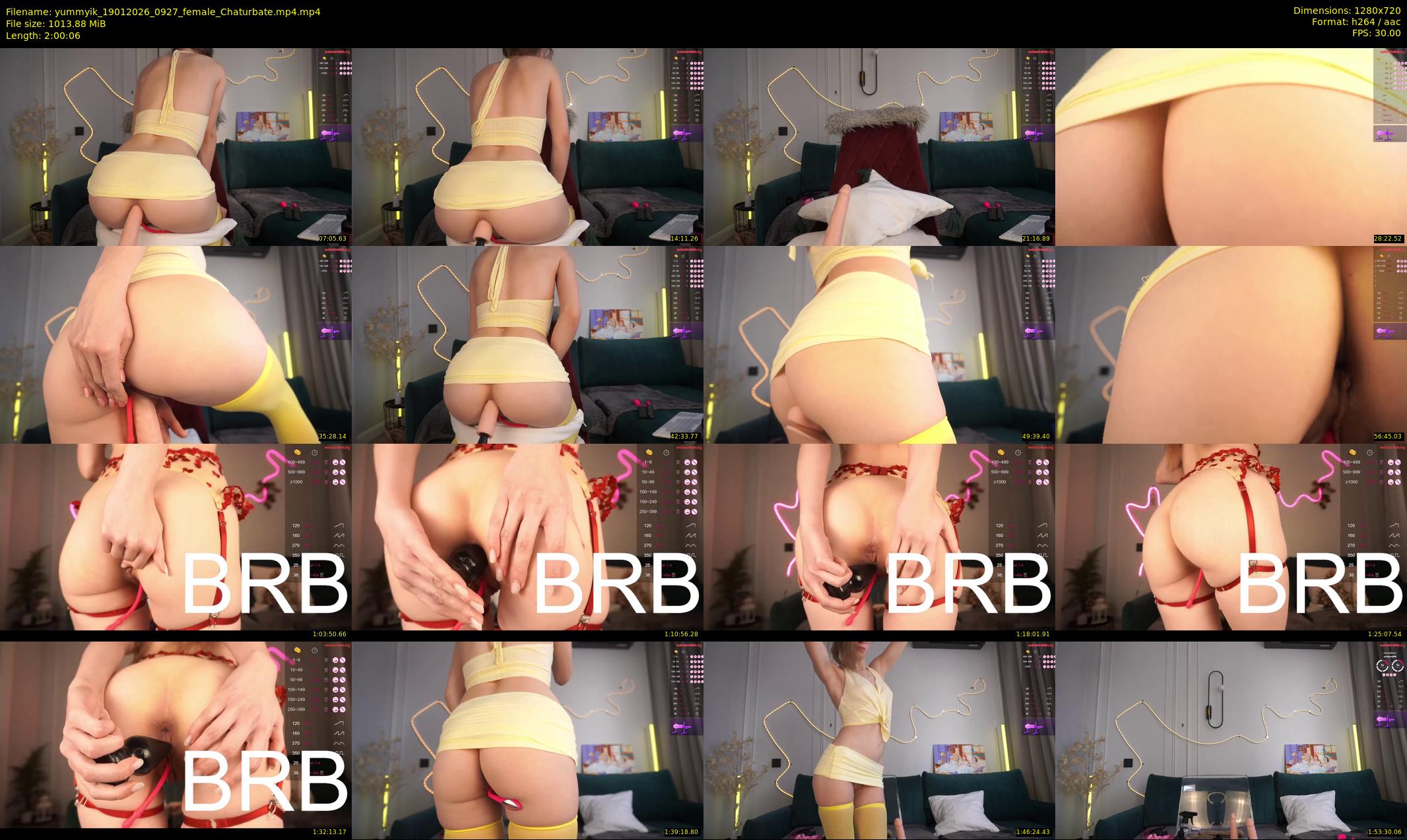 yummyik — 121 minute Chaturbate female cam show recording, 720p, Jan 19, 2026