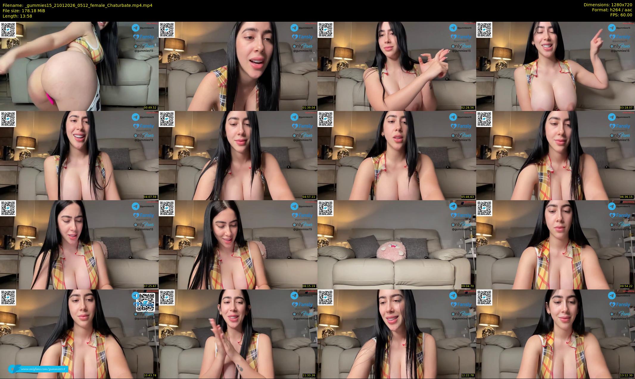 _gummies15 — 14 minute Chaturbate female cam show recording, 720p, Jan 21, 2026