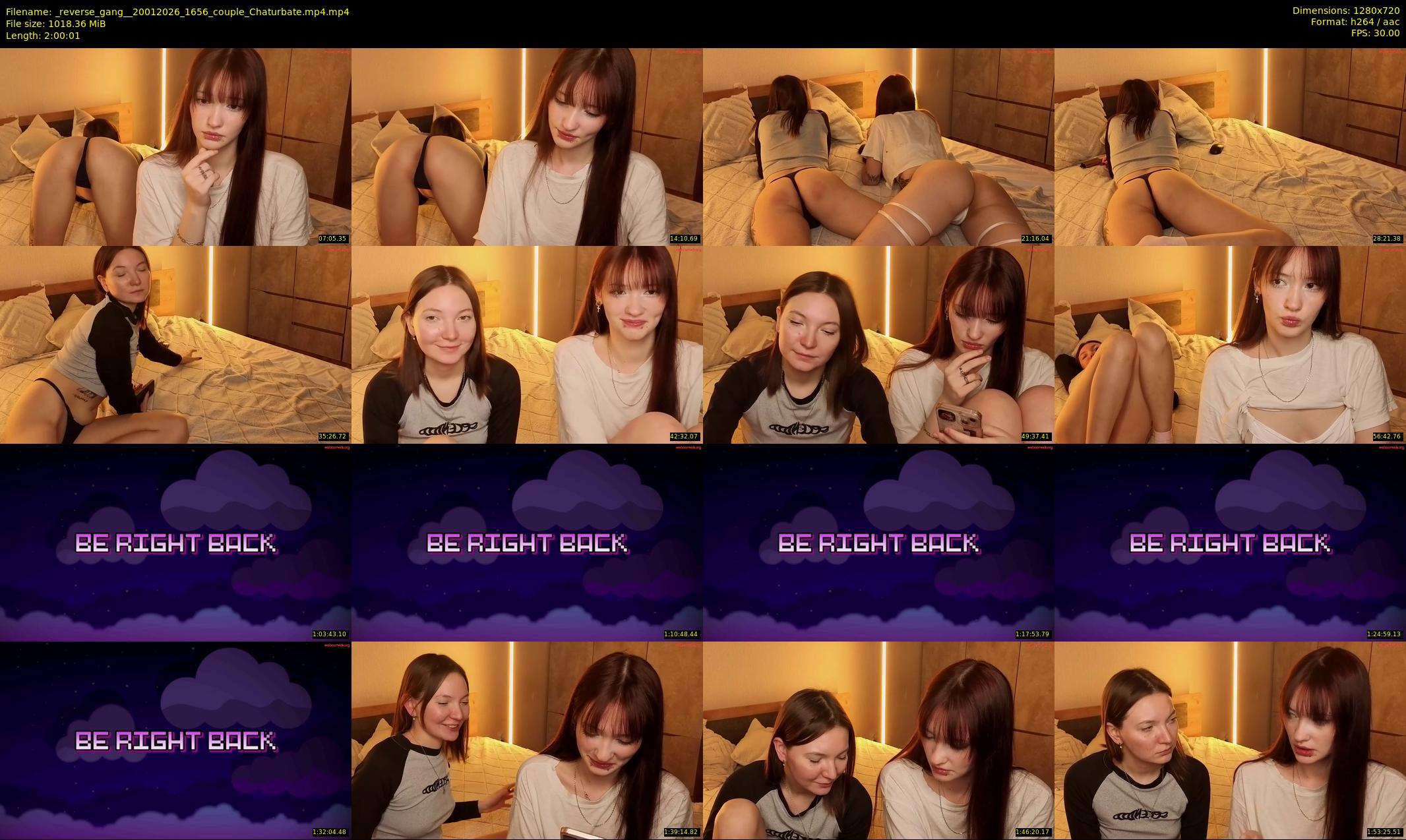 _reverse_gang_ — 121 minute Chaturbate couple cam show recording, 720p, Jan 20, 2026