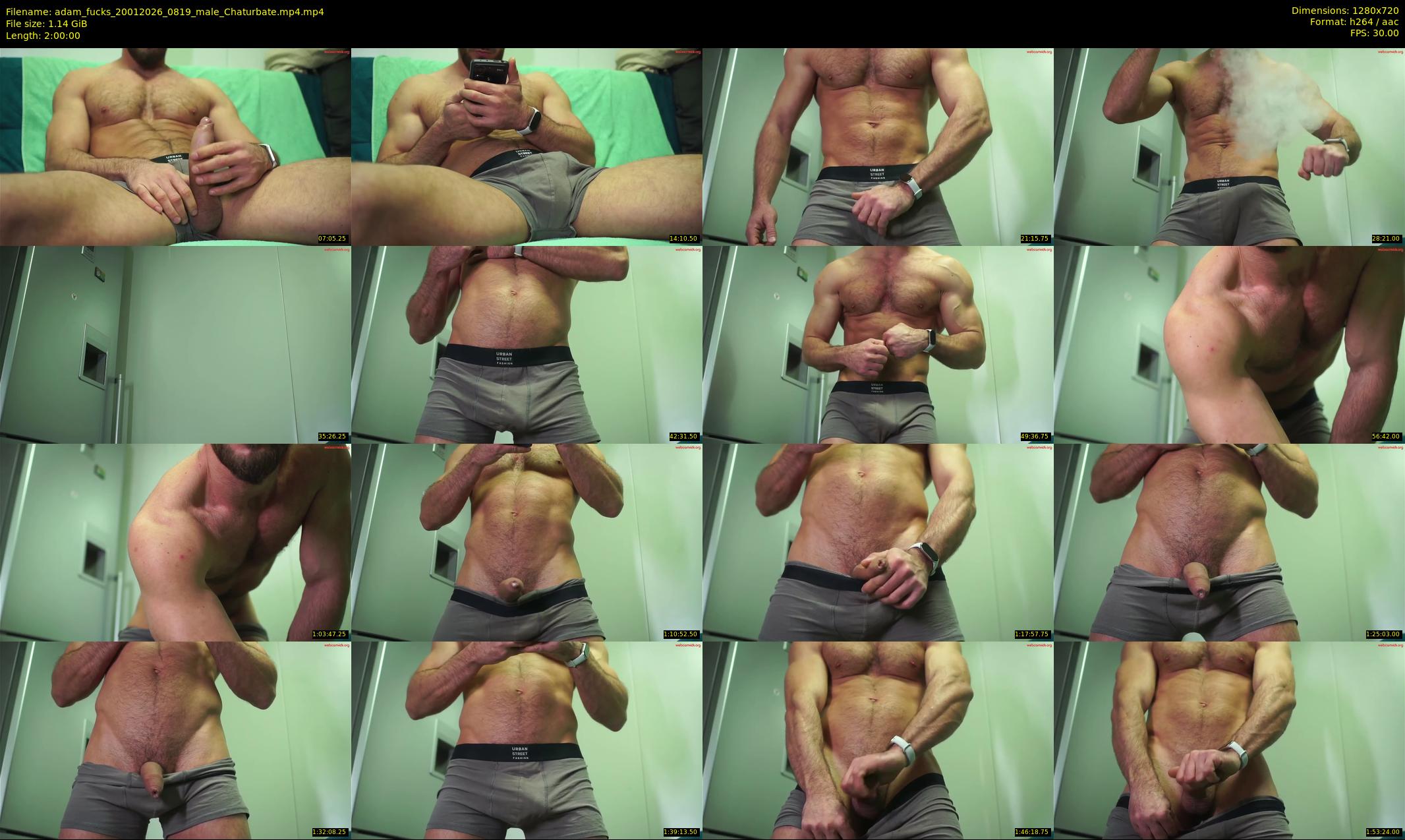 adam_fucks — 120 minute Chaturbate male cam show recording, 720p, Jan 20, 2026