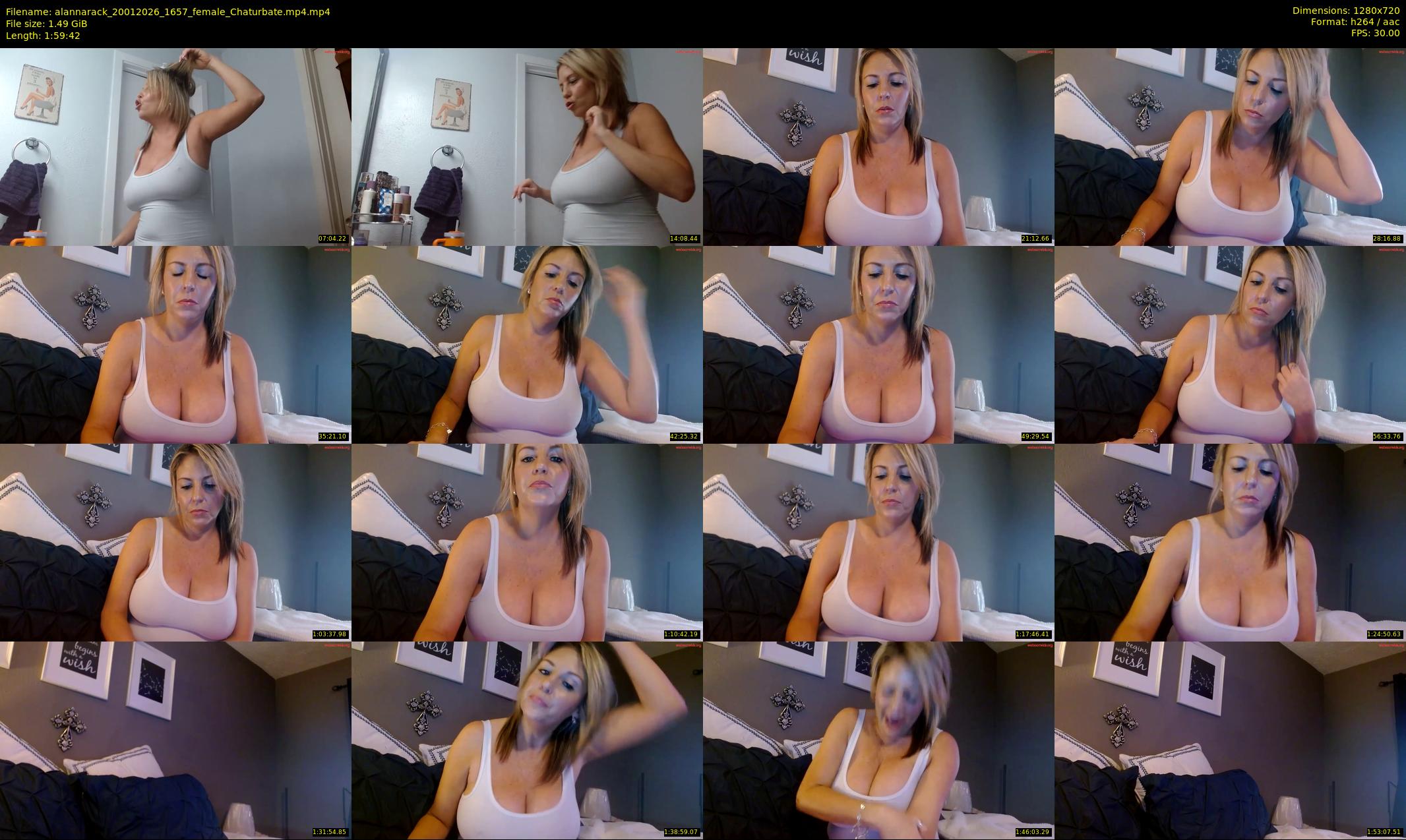 alannarack — 120 minute Chaturbate female cam show recording, 720p, Jan 20, 2026