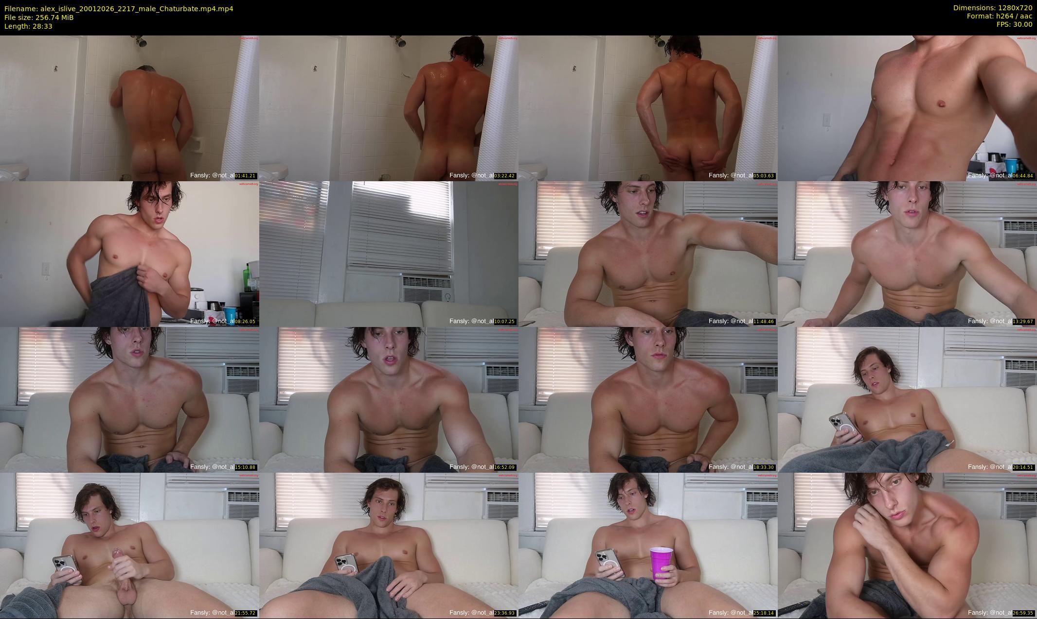 alex_islive — 29 minute Chaturbate male cam show recording, 720p, Jan 20, 2026