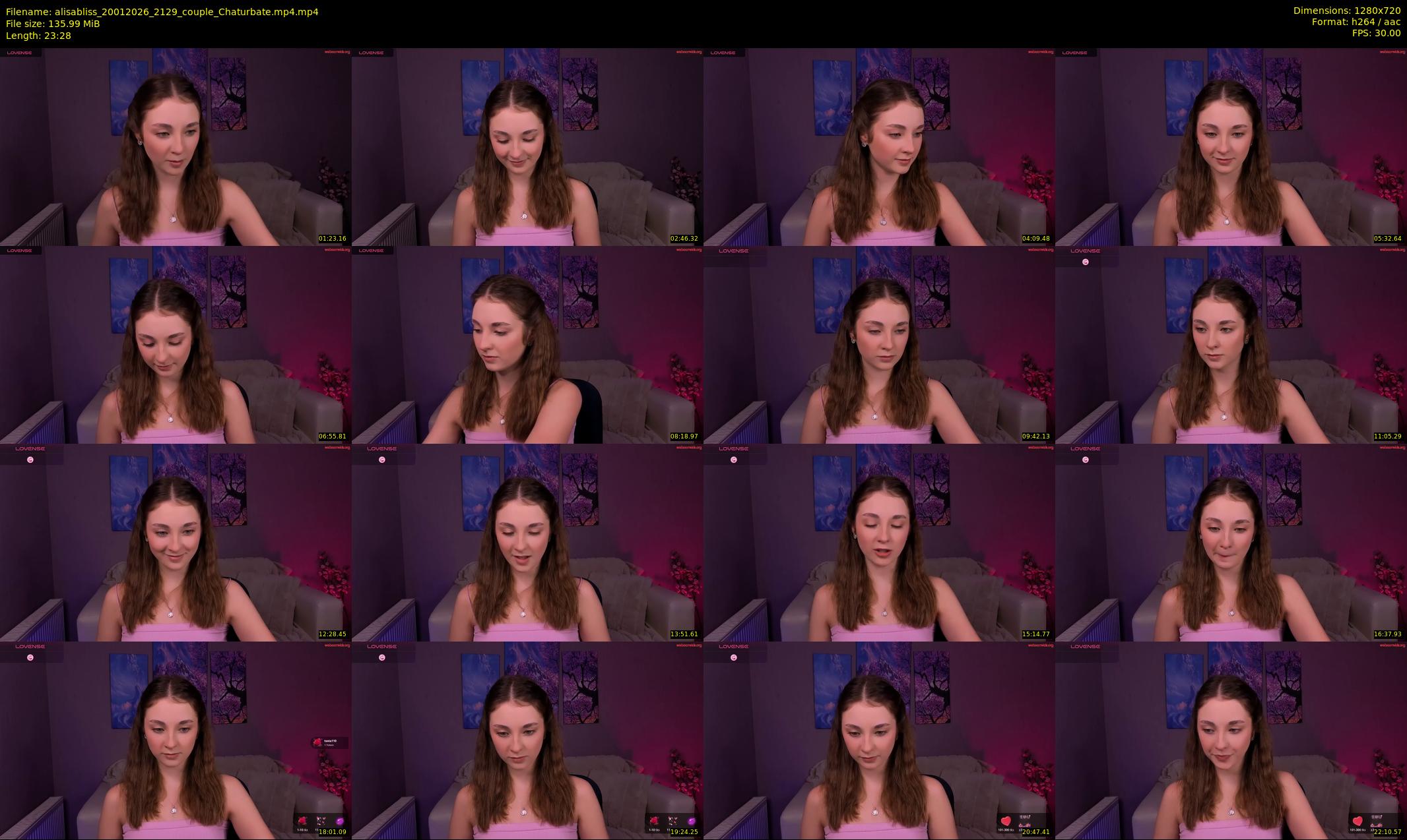 alisabliss — 24 minute Chaturbate female cam show recording, 720p, Jan 20, 2026
