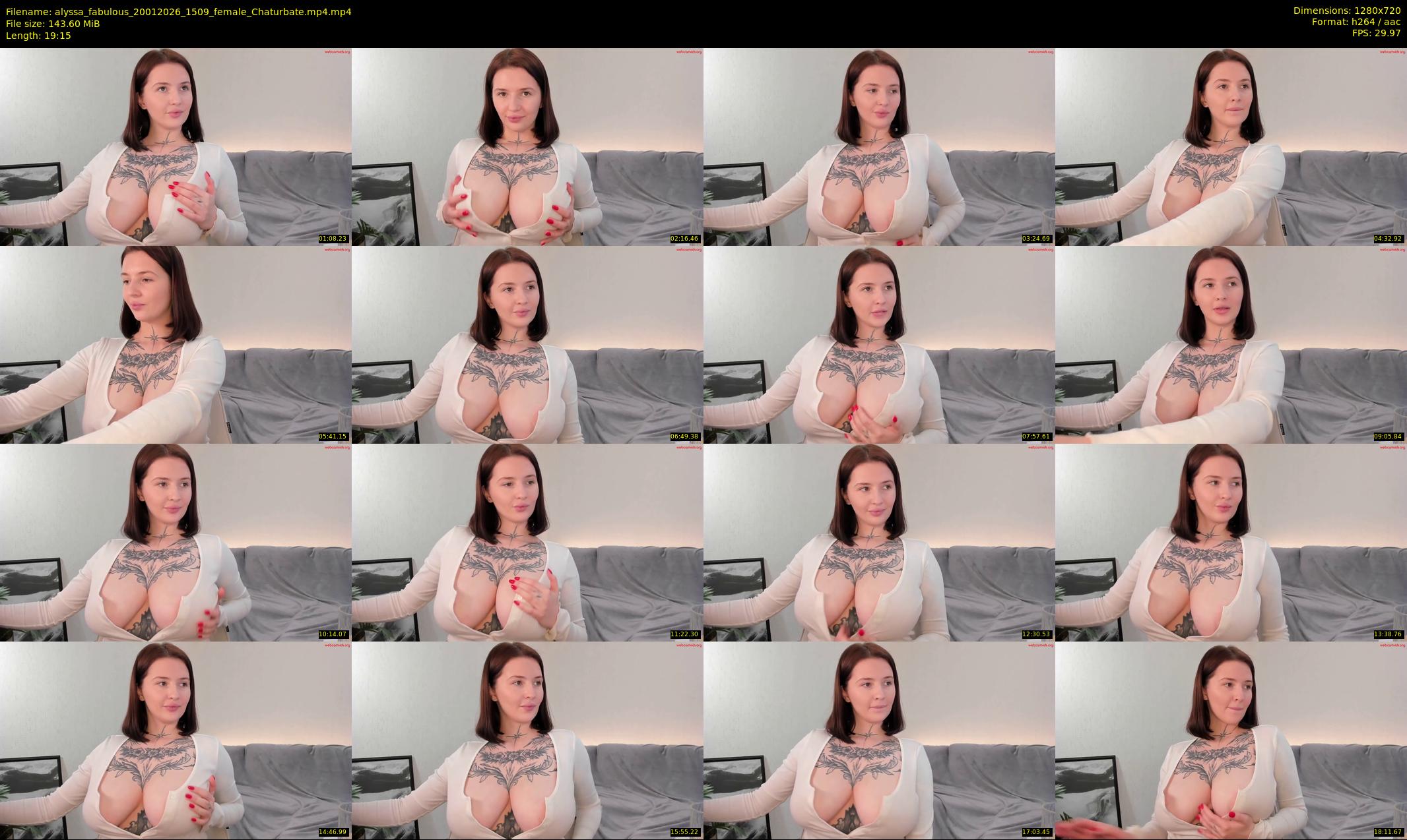 alyssa_fabulous — 20 minute Chaturbate female cam show recording, 720p, Jan 20, 2026