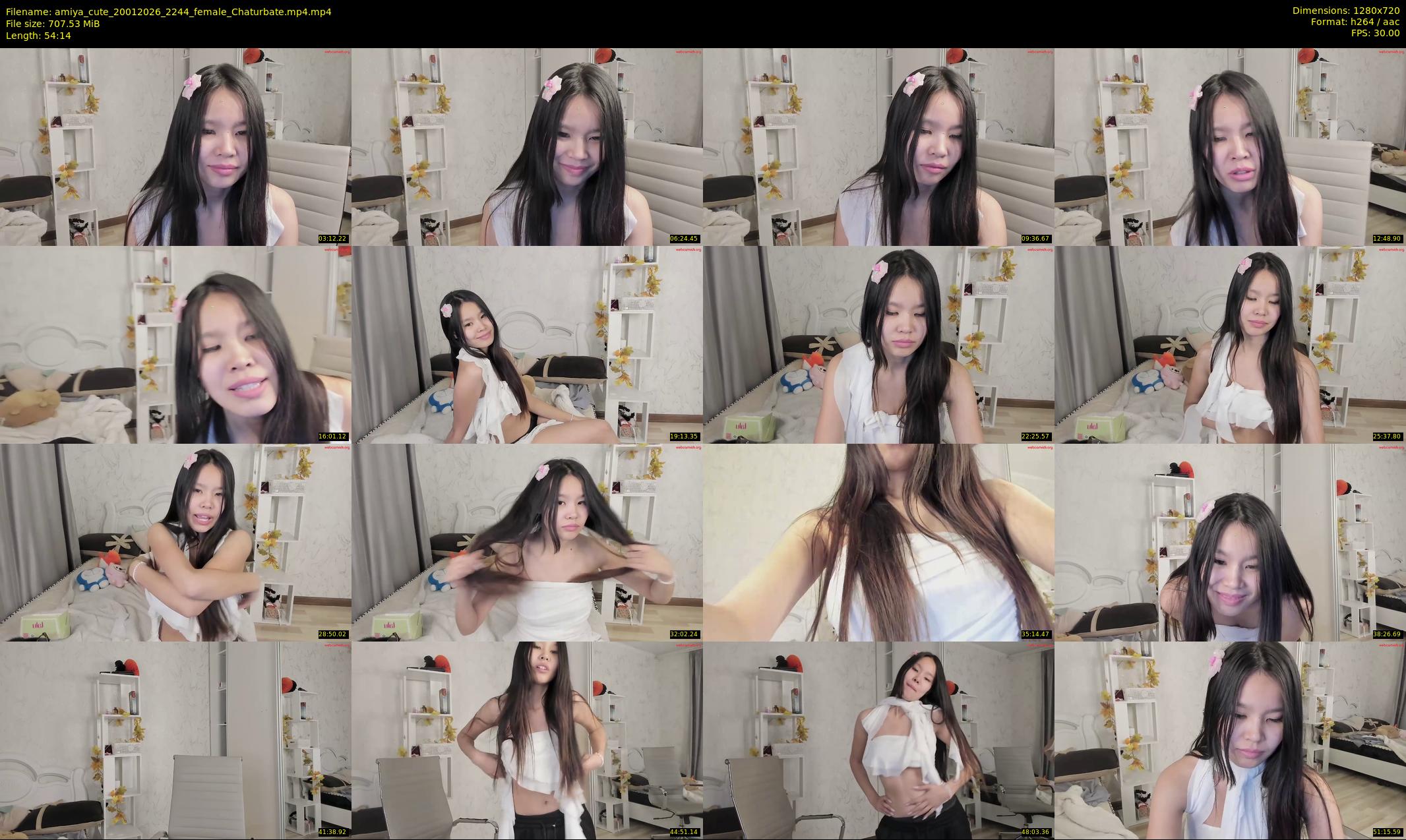 amiya_cute — 55 minute Chaturbate female cam show recording, 720p, Jan 20, 2026
