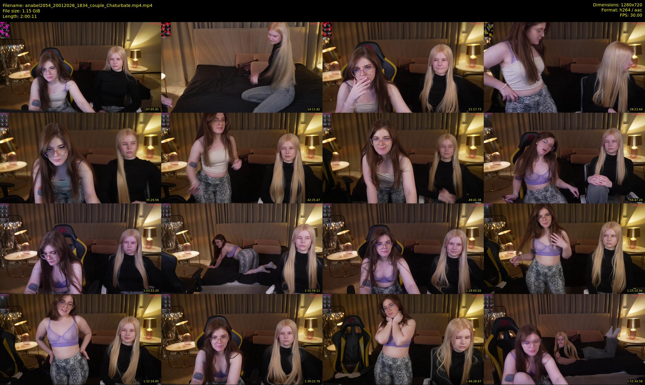 anabel2054 — 121 minute Chaturbate female cam show recording, 720p, Jan 20, 2026