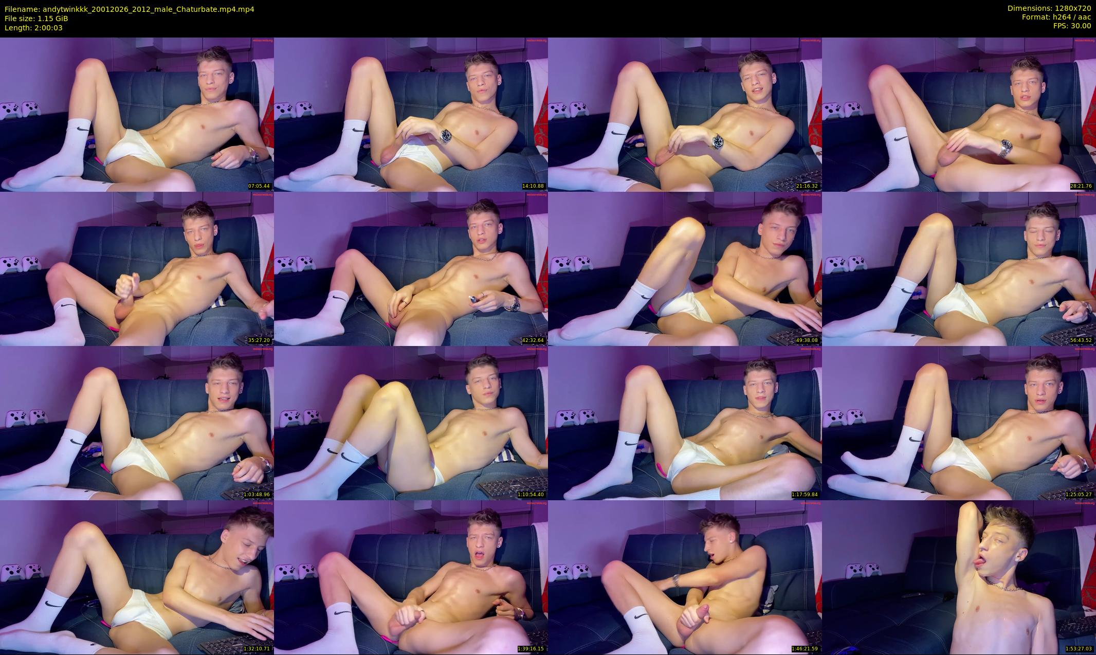 andytwinkkk — 121 minute Chaturbate male cam show recording, 720p, Jan 20, 2026