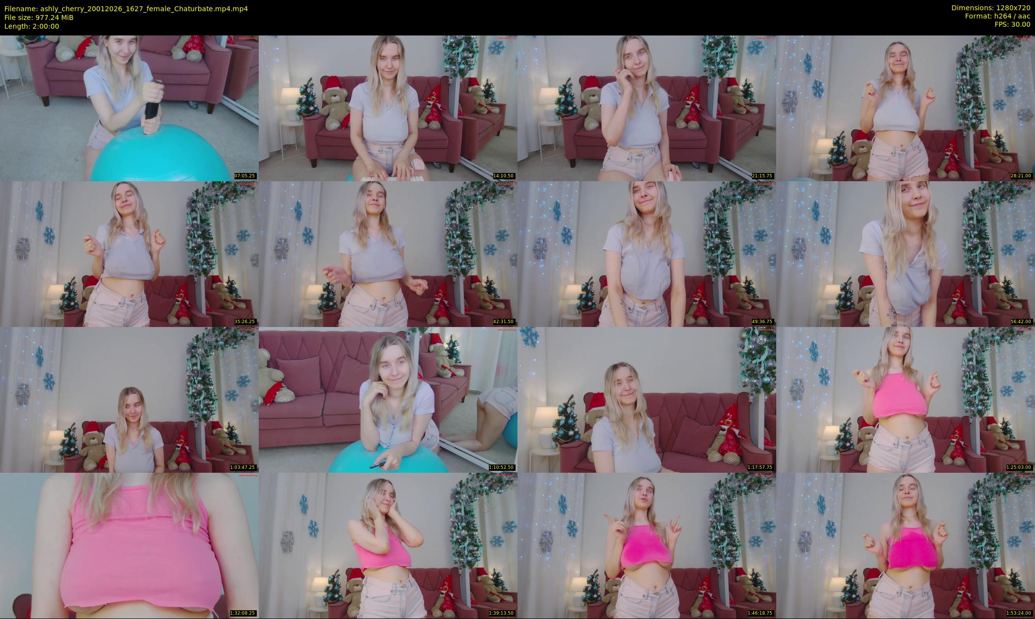 ashly_cherry — 120 minute Chaturbate female cam show recording, 720p, Jan 20, 2026