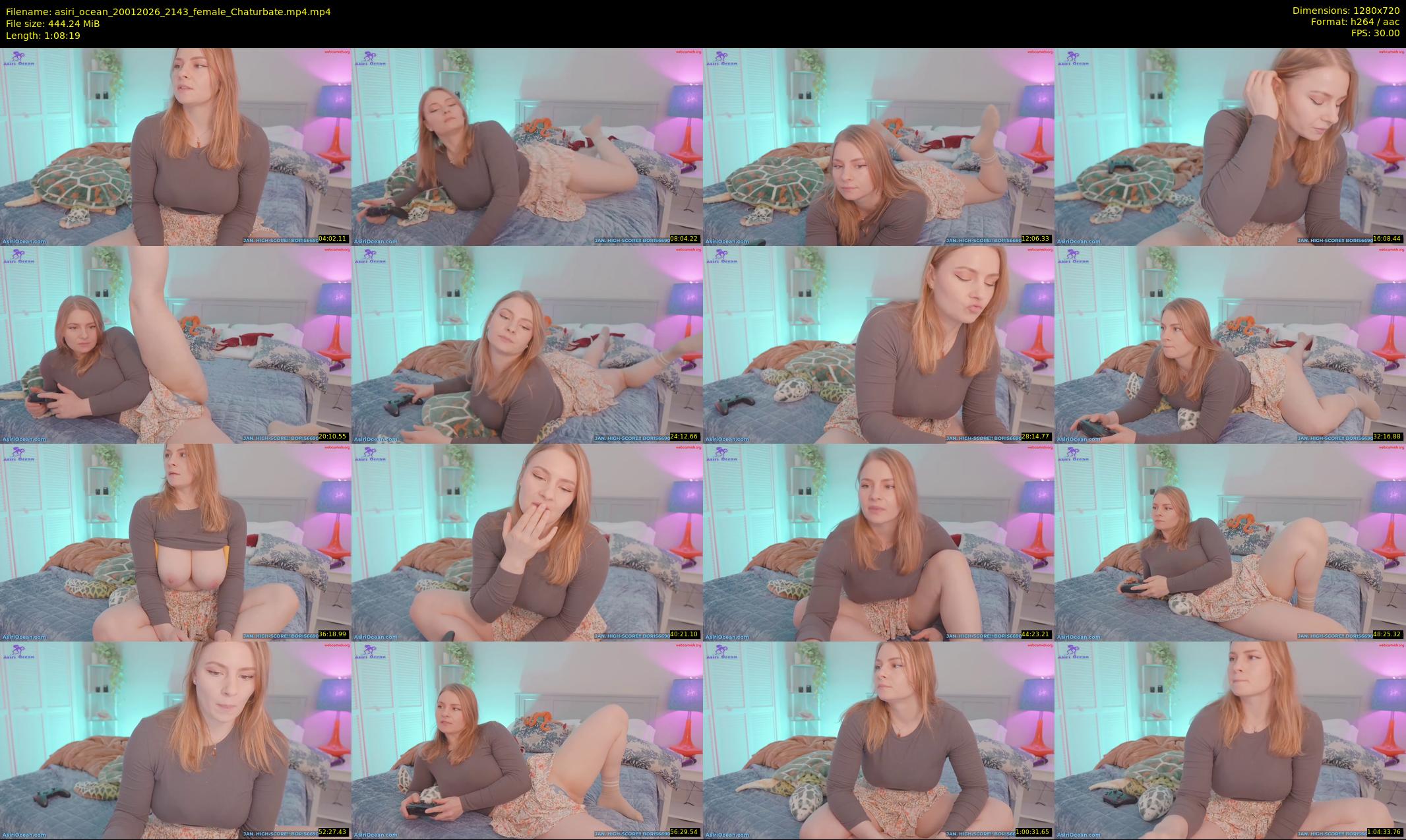 asiri_ocean — 69 minute Chaturbate female cam show recording, 720p, Jan 20, 2026