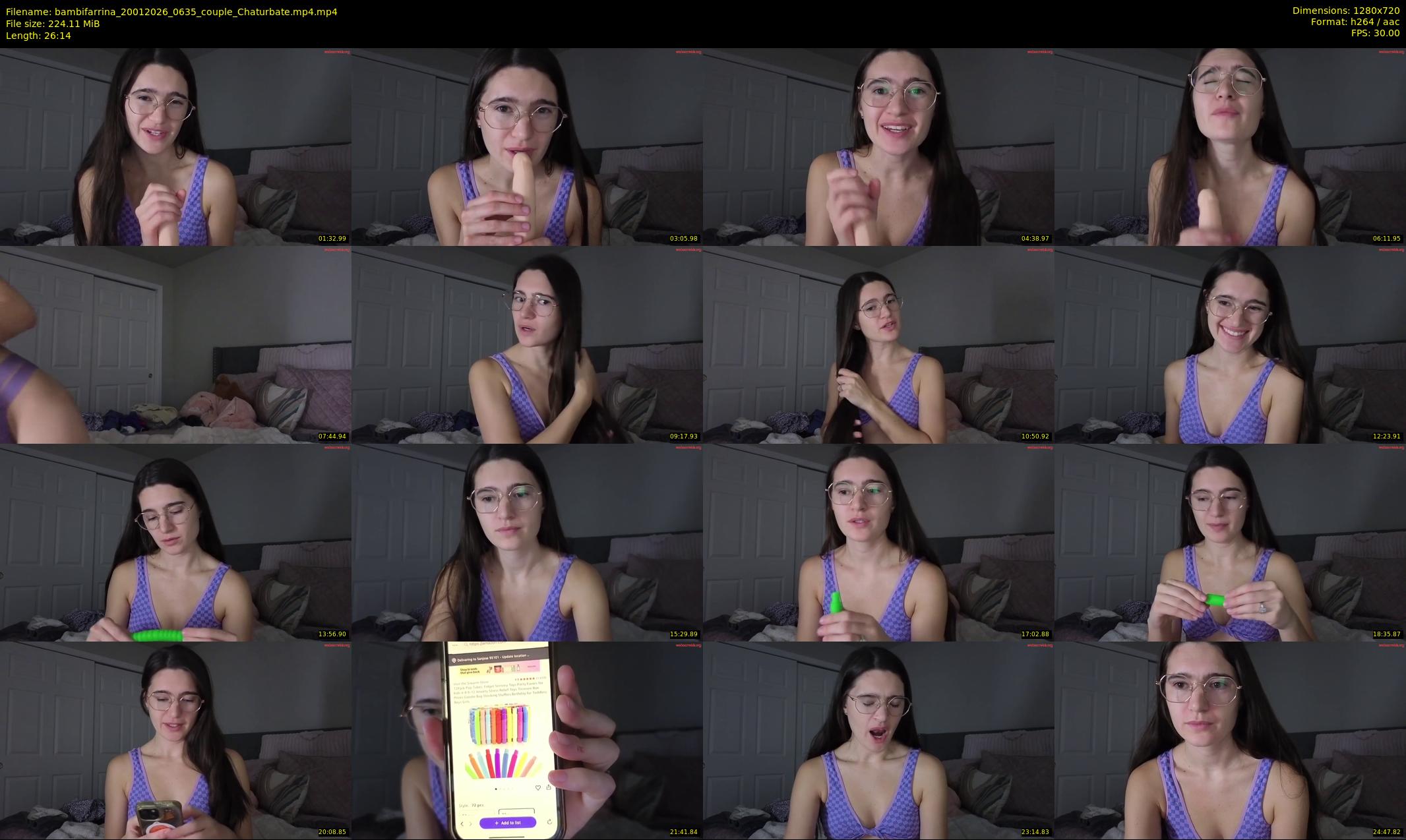 bambifarrina — 27 minute Chaturbate couple cam show recording, 720p, Jan 20, 2026