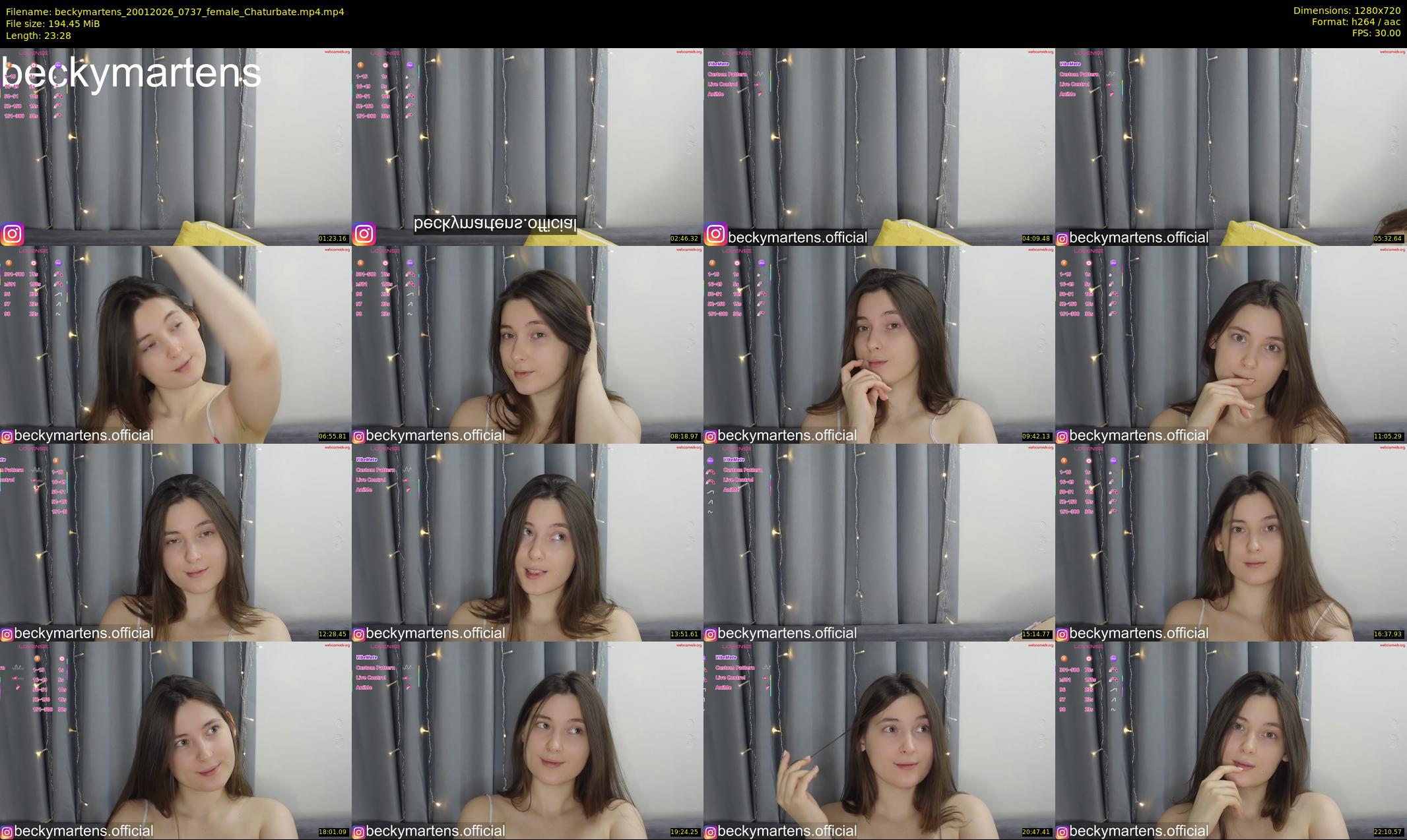 beckymartens — 24 minute Chaturbate female cam show recording, 720p, Jan 20, 2026