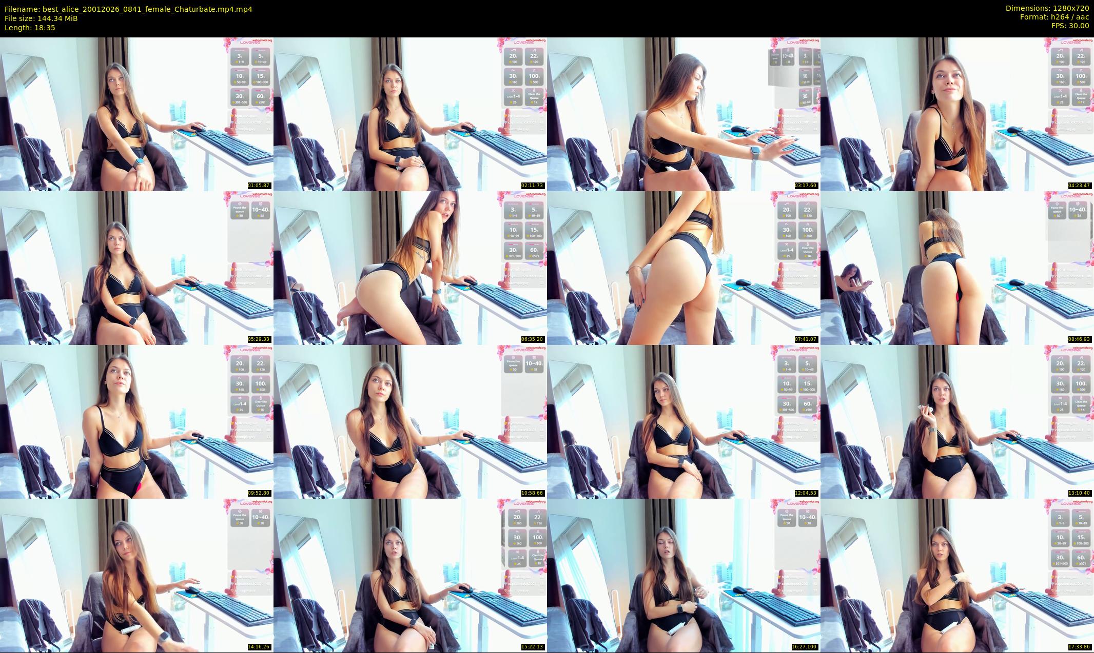 best_alice — 19 minute Chaturbate female cam show recording, 720p, Jan 20, 2026
