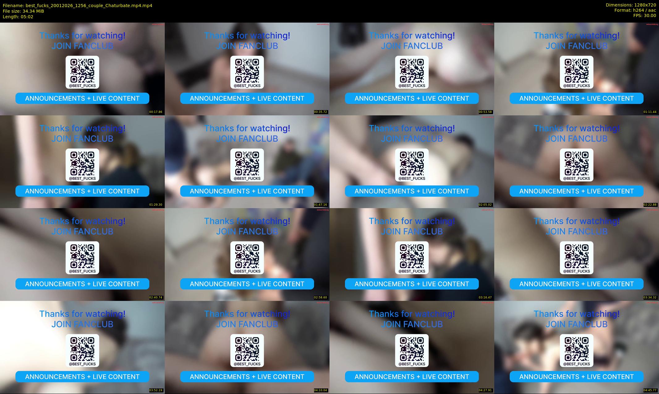 best_fucks — 6 minute Chaturbate couple cam show recording, 720p, Jan 20, 2026