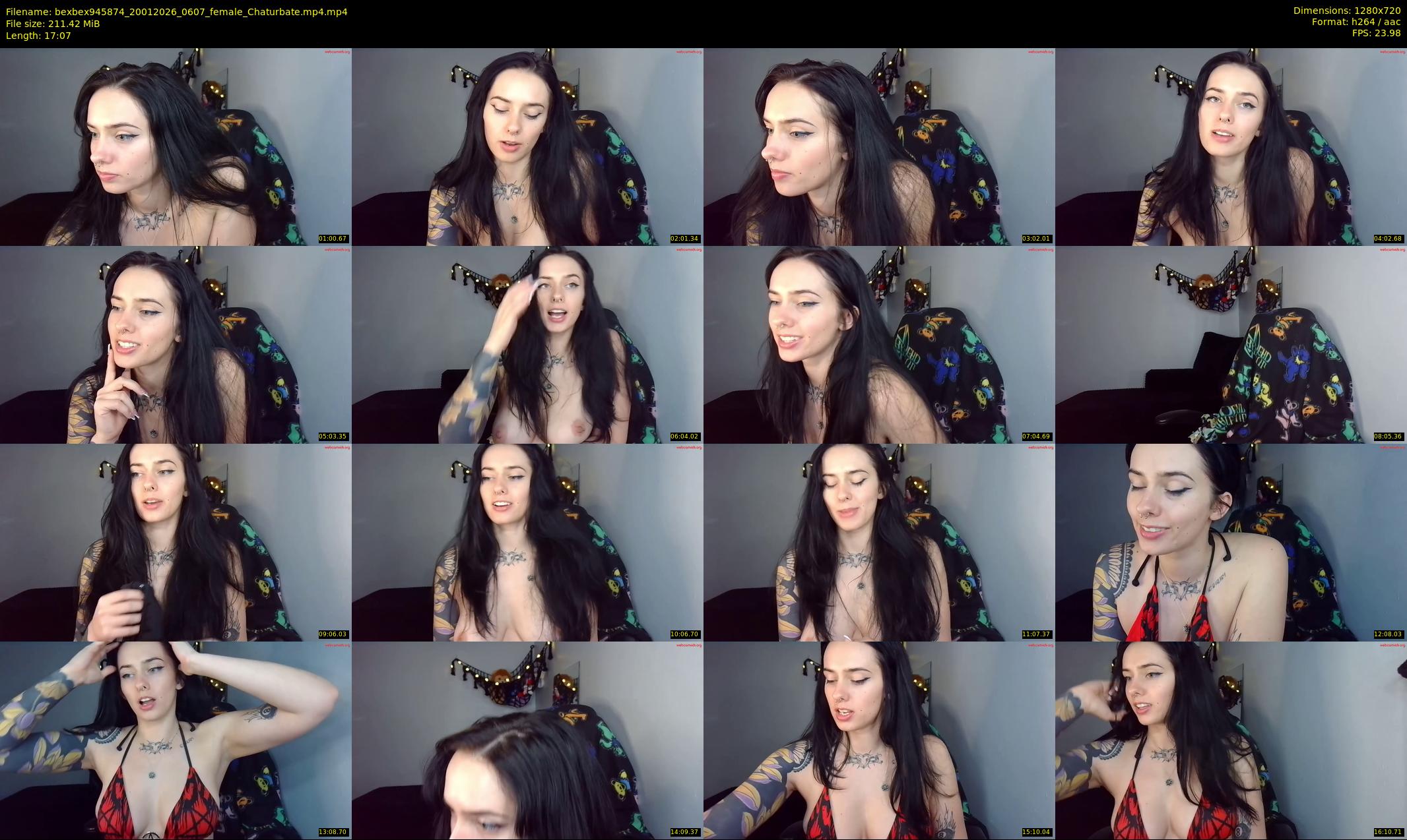 bexbex945874 — 18 minute Chaturbate female cam show recording, 720p, Jan 20, 2026