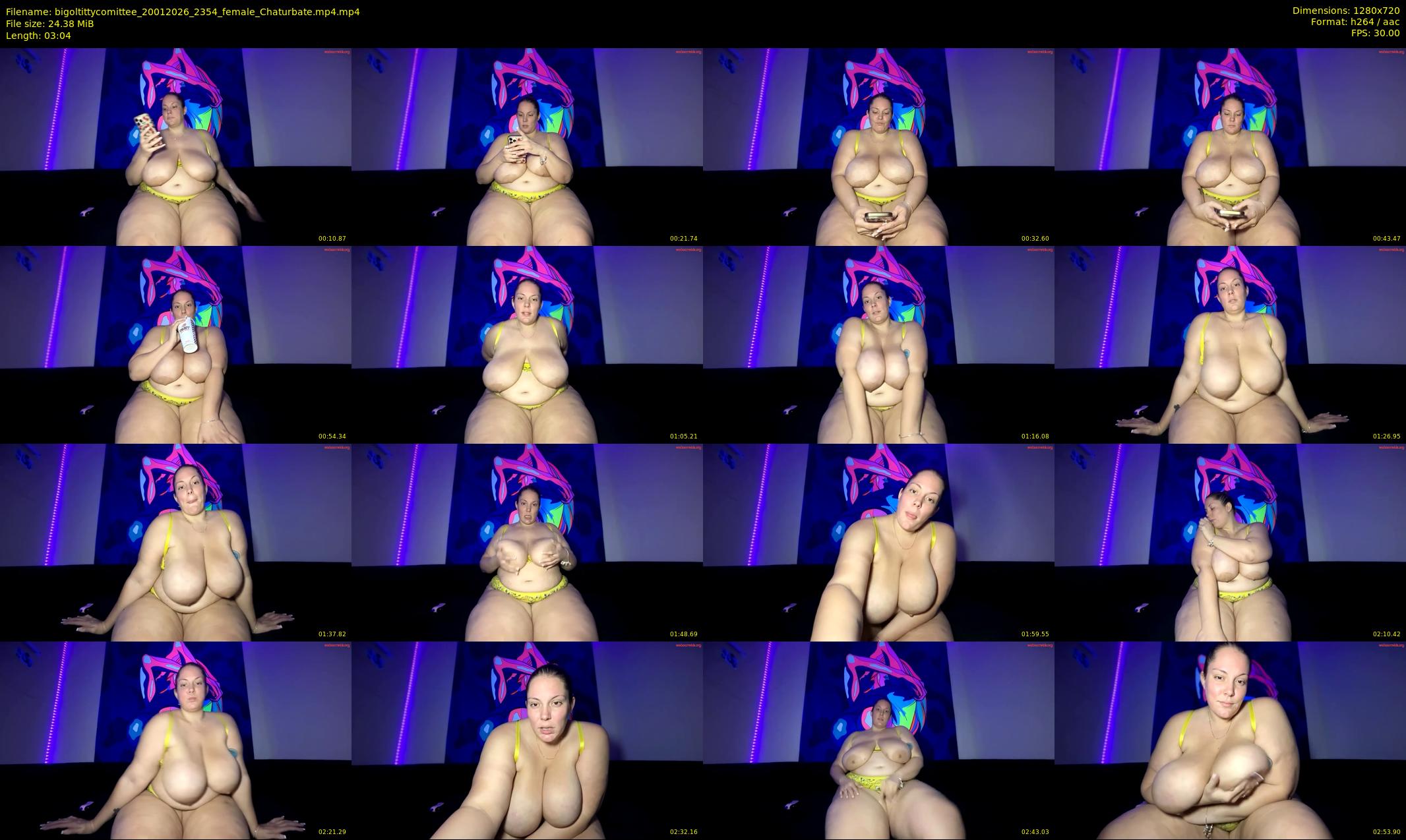 bigoltittycomittee — 4 minute Chaturbate female cam show recording, 720p, Jan 20, 2026