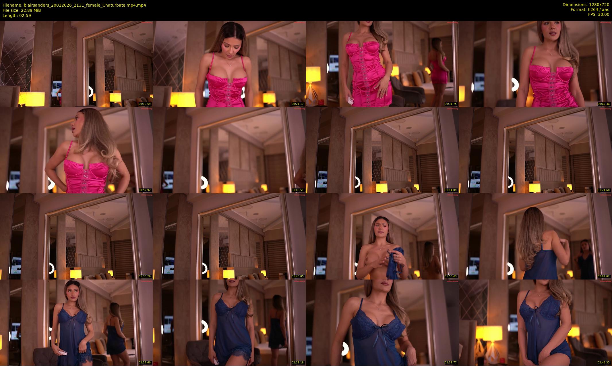 blairsanders — 3 minute Chaturbate female cam show recording, 720p, Jan 20, 2026