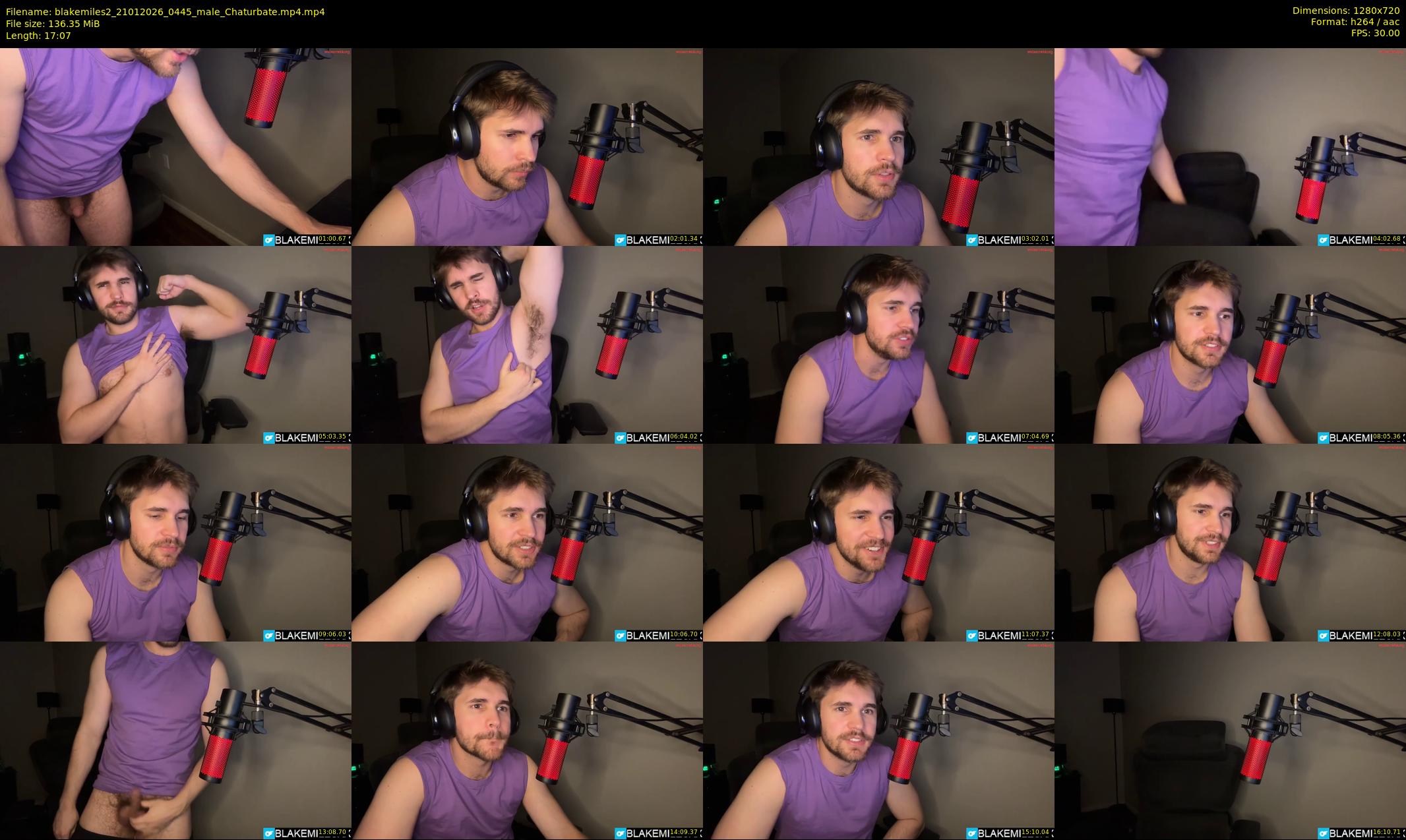 blakemiles2 — 18 minute Chaturbate male cam show recording, 720p, Jan 21, 2026
