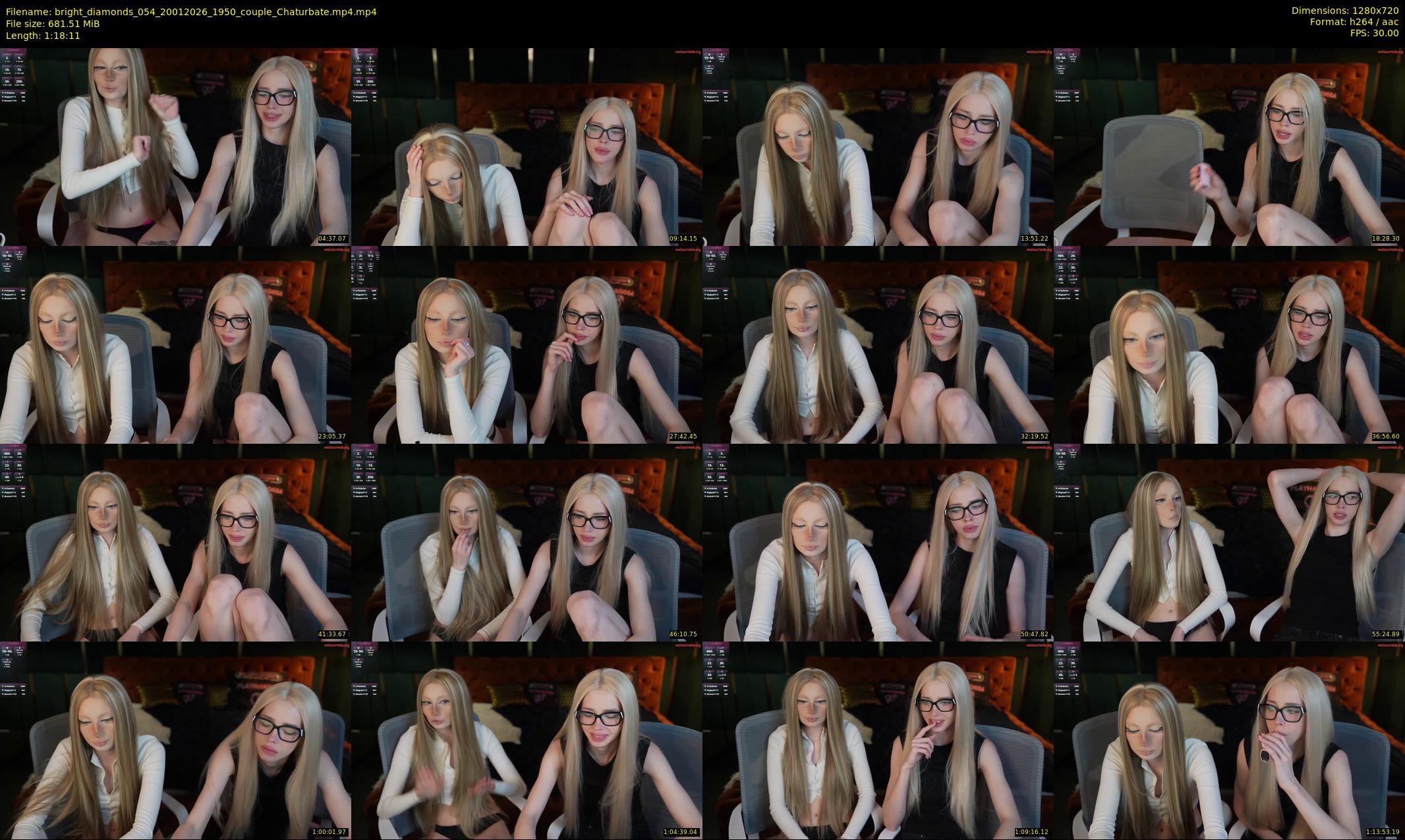 bright_diamonds_054 — 79 minute Chaturbate couple cam show recording, 720p, Jan 20, 2026