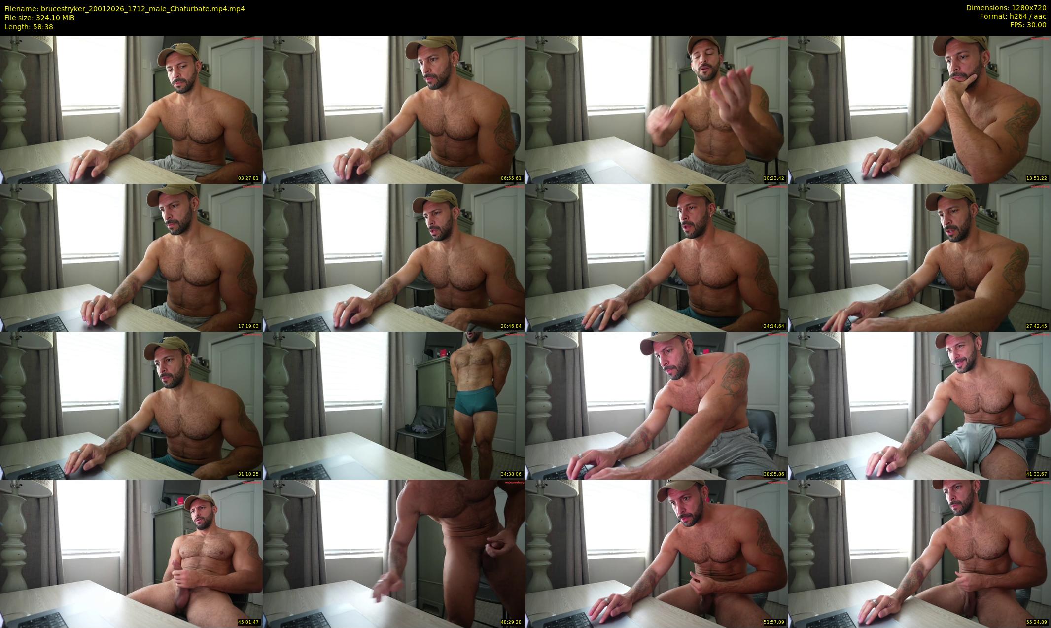 brucestryker — 59 minute Chaturbate male cam show recording, 720p, Jan 20, 2026