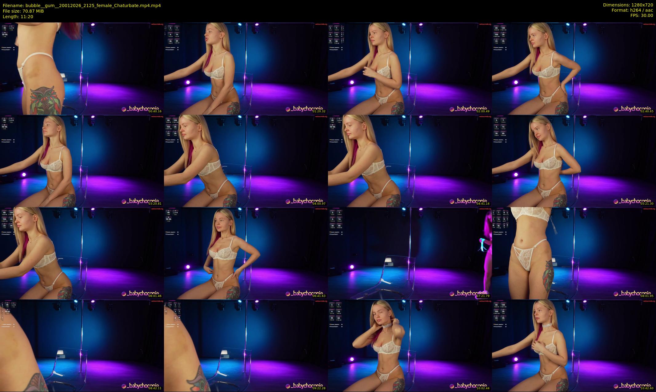 bubble__gum_ — 12 minute Chaturbate female cam show recording, 720p, Jan 20, 2026