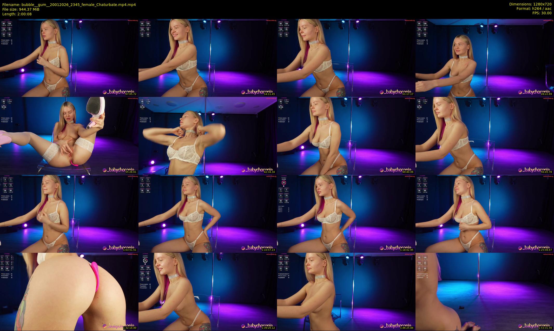 bubble__gum_ — 121 minute Chaturbate female cam show recording, 720p, Jan 20, 2026