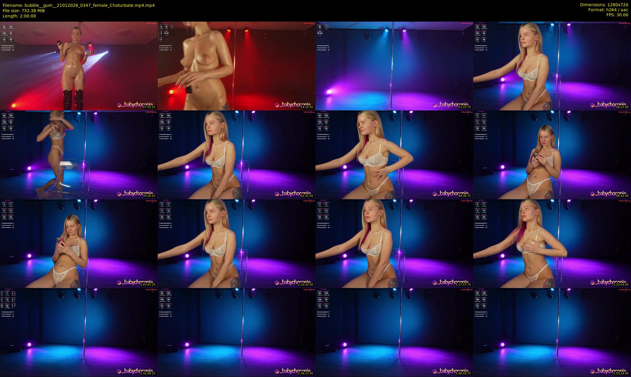 bubble__gum_ — 120 minute Chaturbate female cam show recording, 720p, Jan 21, 2026