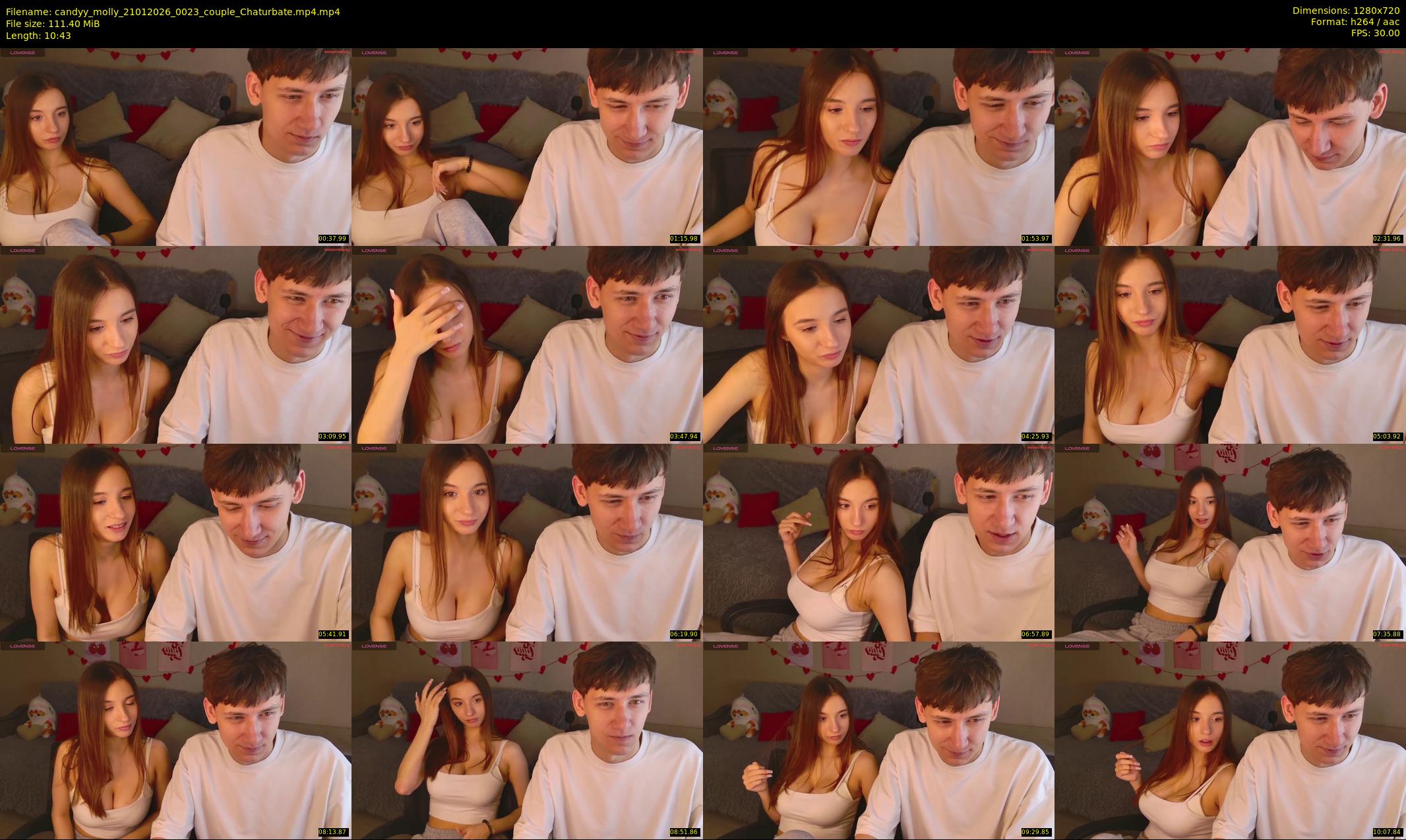 candyy_molly — 11 minute Chaturbate couple cam show recording, 720p, Jan 21, 2026