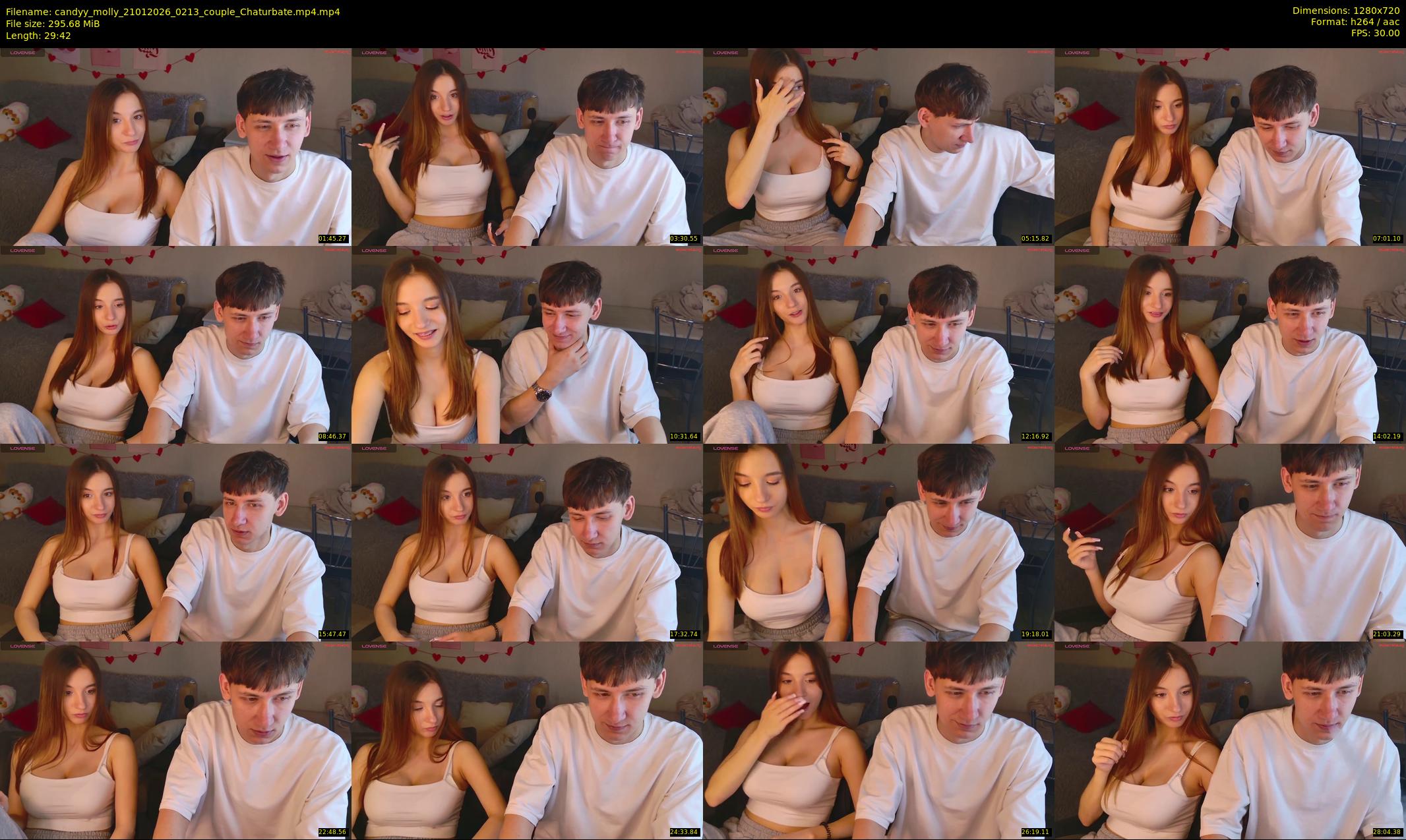 candyy_molly — 30 minute Chaturbate couple cam show recording, 720p, Jan 21, 2026