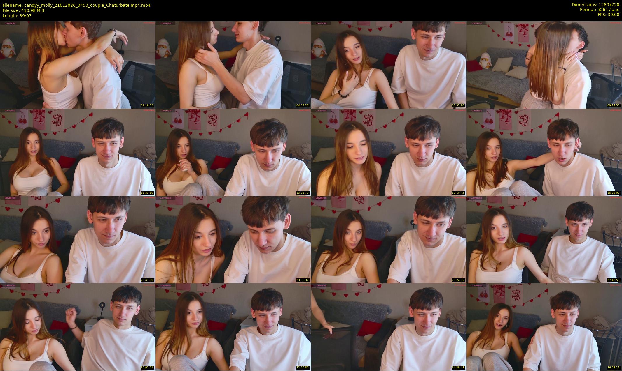 candyy_molly — 40 minute Chaturbate couple cam show recording, 720p, Jan 21, 2026
