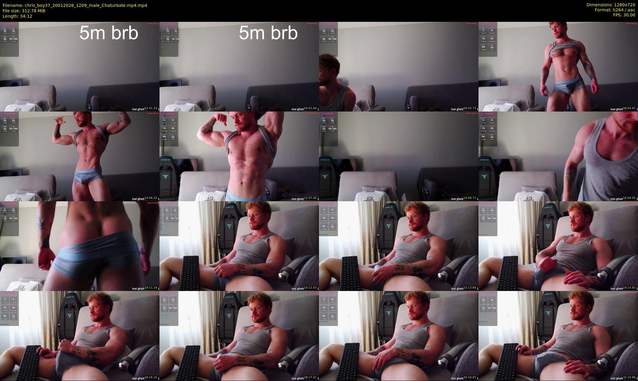 chris_boy37 — 35 minute Chaturbate male cam show recording, 720p, Jan 20, 2026